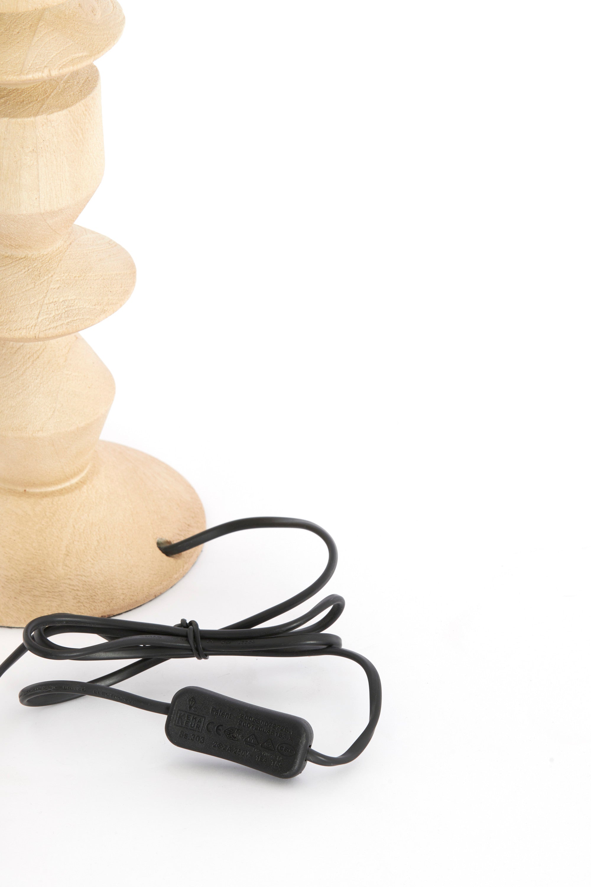 Edie Matt Natural Wood Table Lamp Base