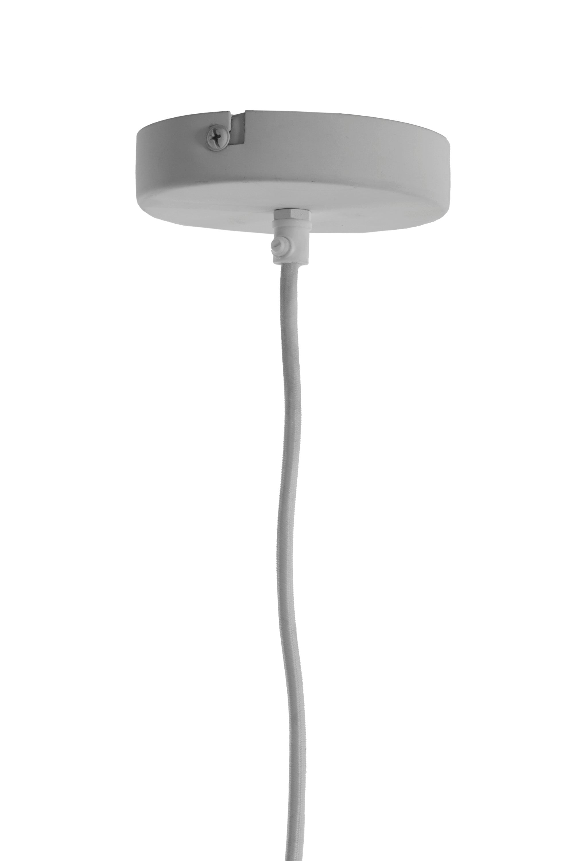 Lonia Cream & Antique Bronze Papier Mâché Pendant Light 71cm