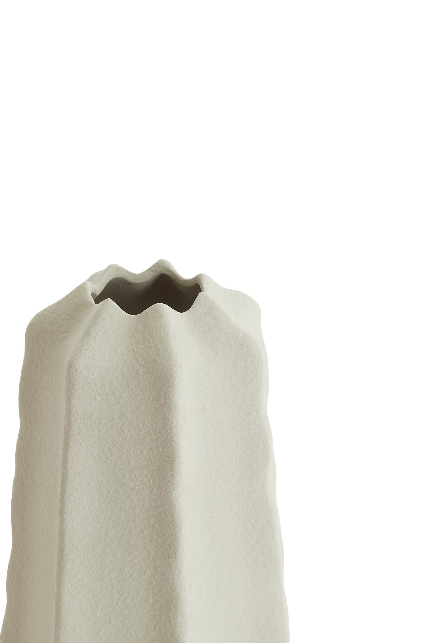 Arieiro Cream Ceramic Vase 27cm