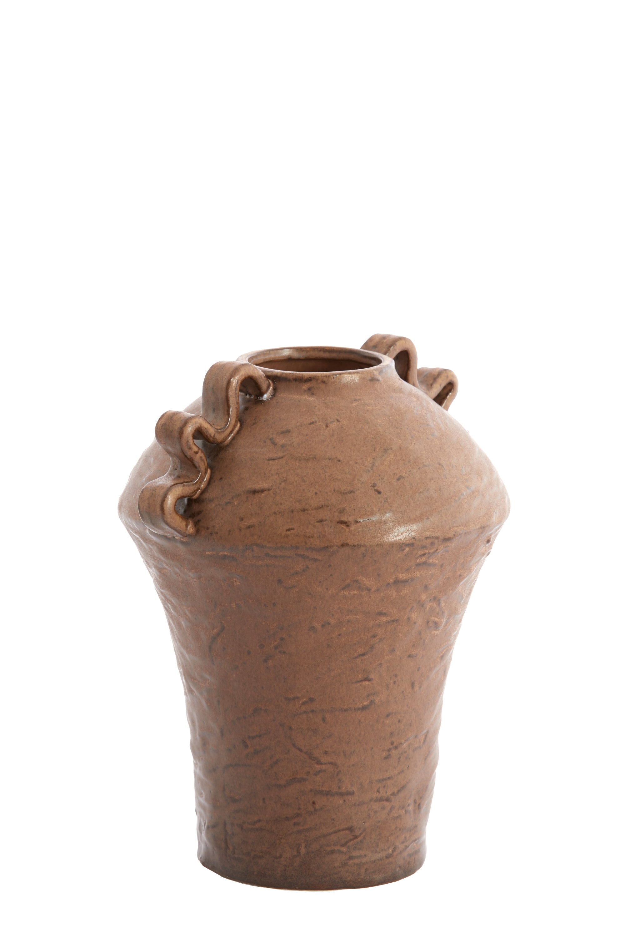 Volca Brown Ceramic Vase 28cm