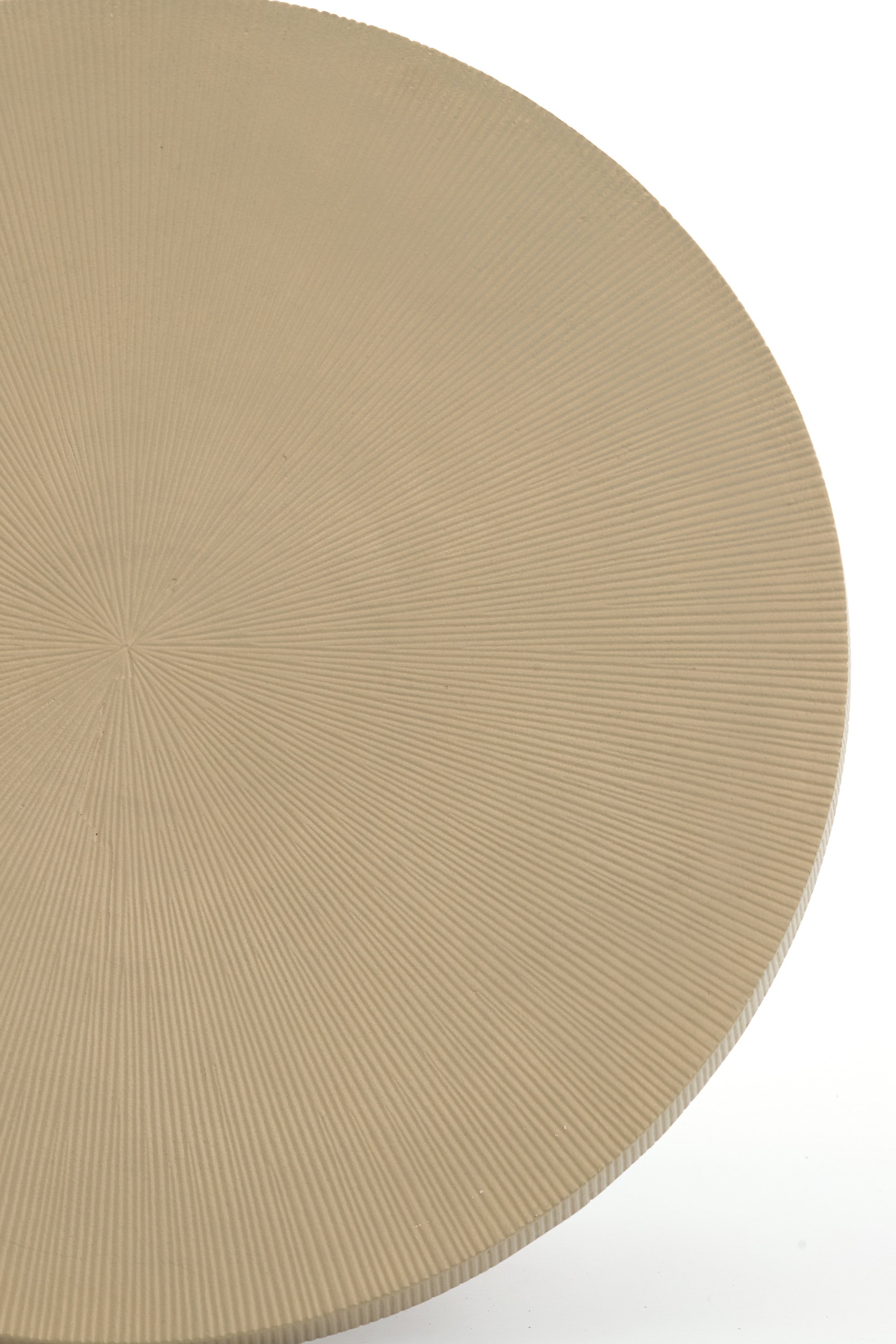 Tigran Matt Sand Metal Round Coffee Table 75.5cm