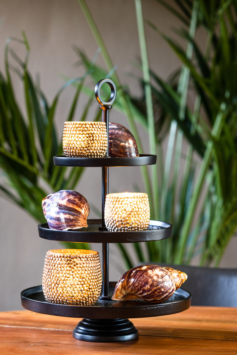 Lutek Black Metal 3 Tier Display Unit