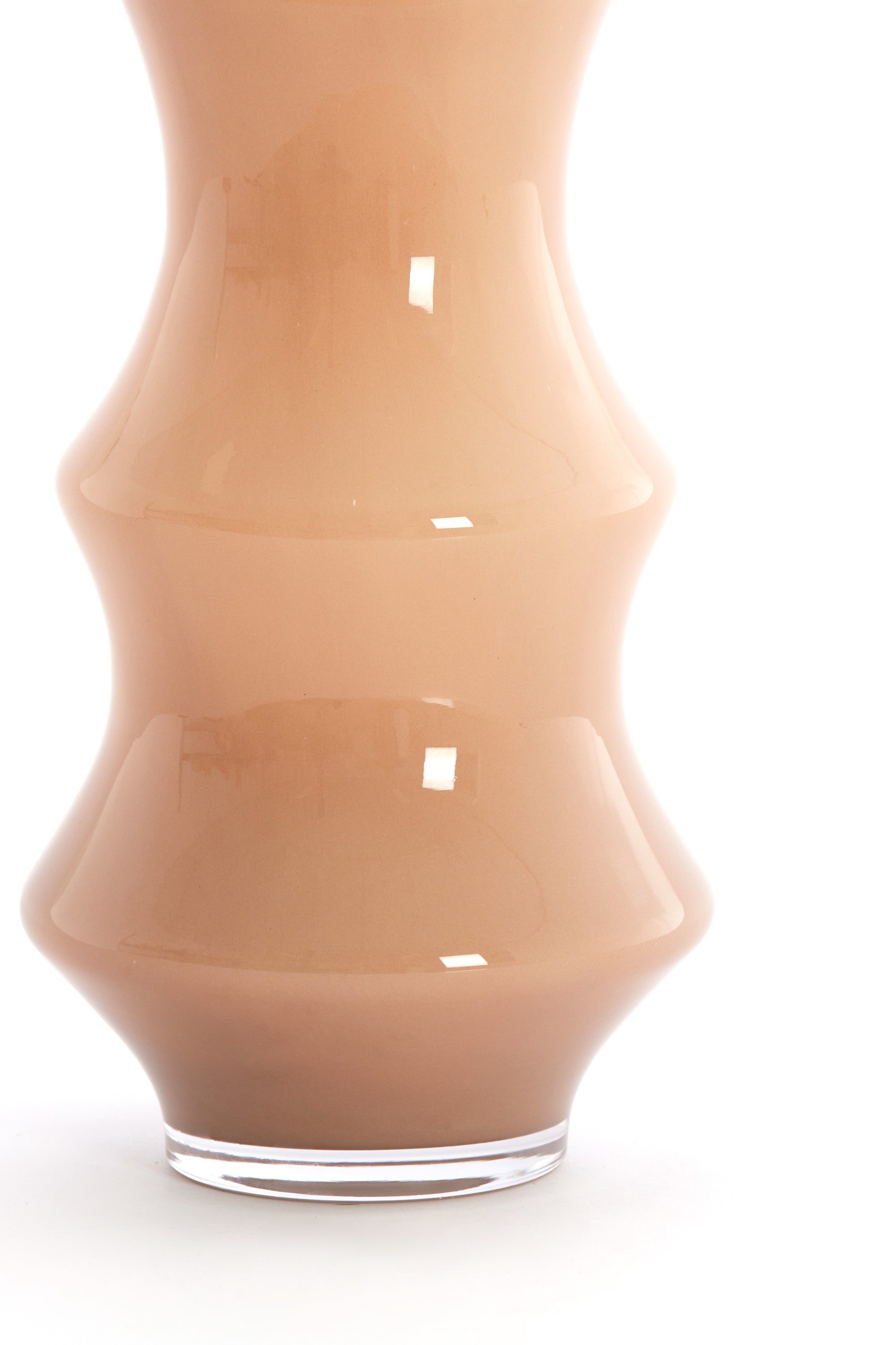 Fiorenza Caramel Glass Vase 50cm