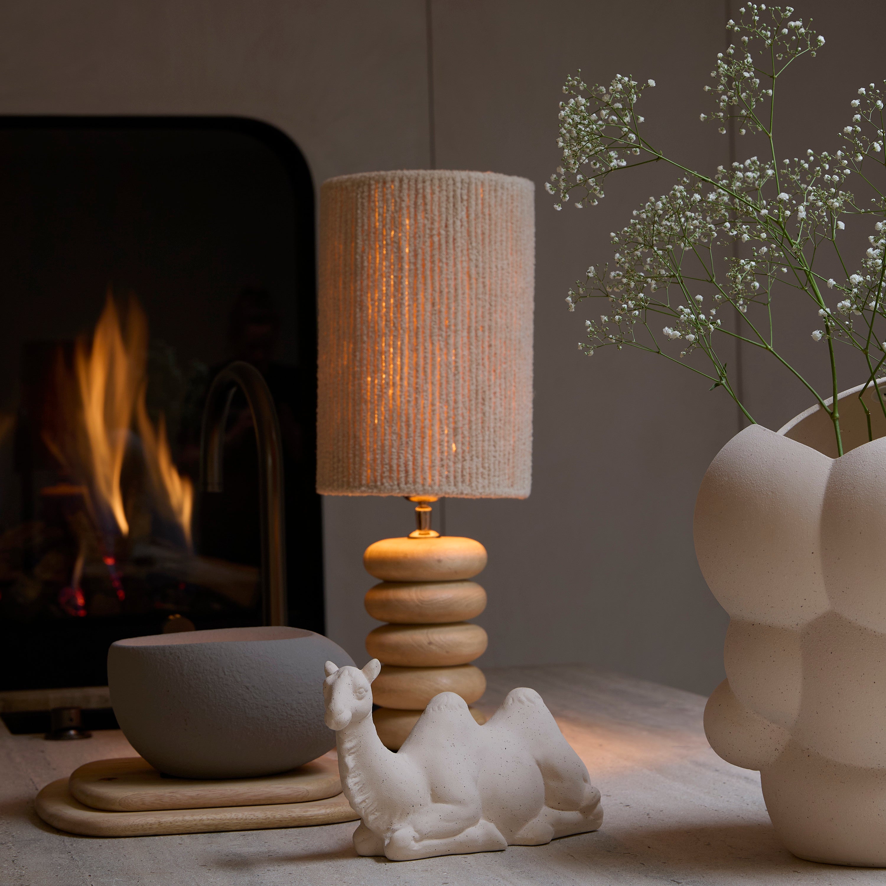 Budongo Natural Wood Table Lamp Base 21cm