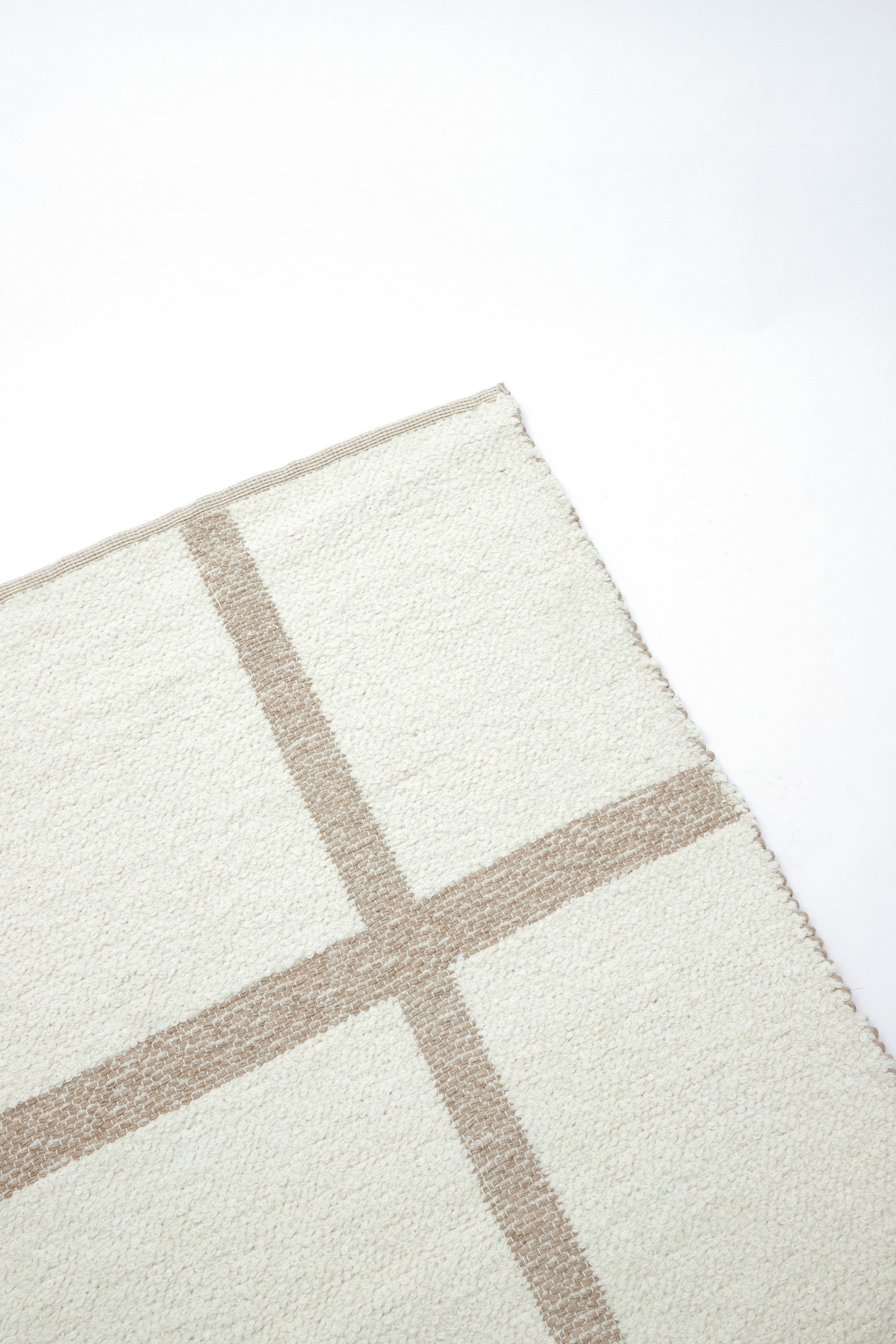 Bukit Cream Wool & Natural Jute Rectangular Rug 300x200cm