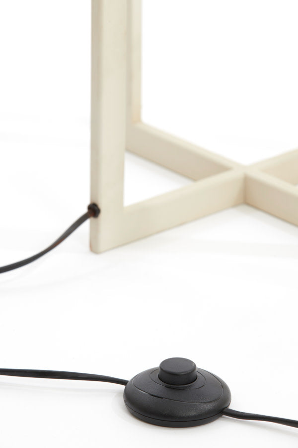 Mace Cream Metal Floor Lamp Base