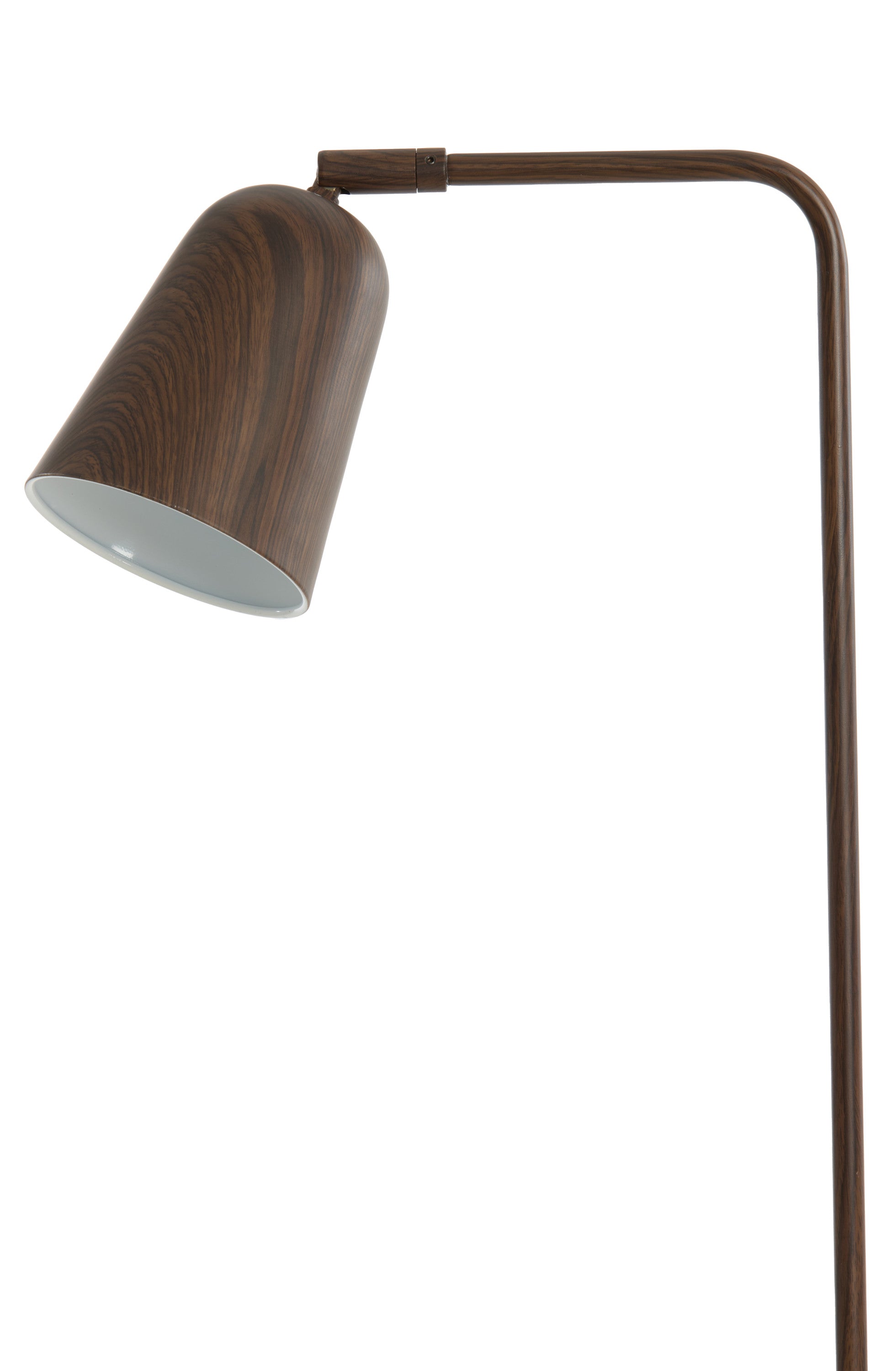 Salomo Dark Brown Wood Effect Floor Lamp