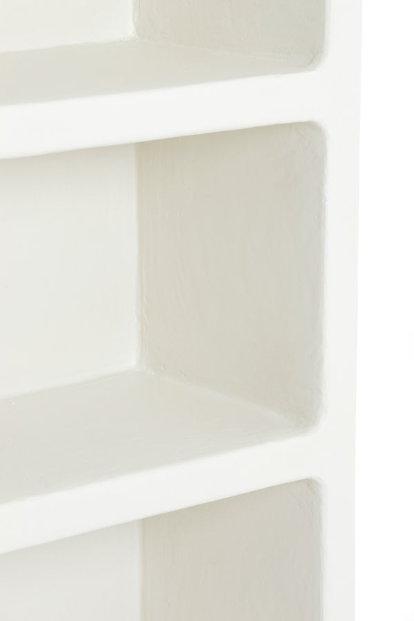 Nahua Cream Wood Tall Storage Cabinet