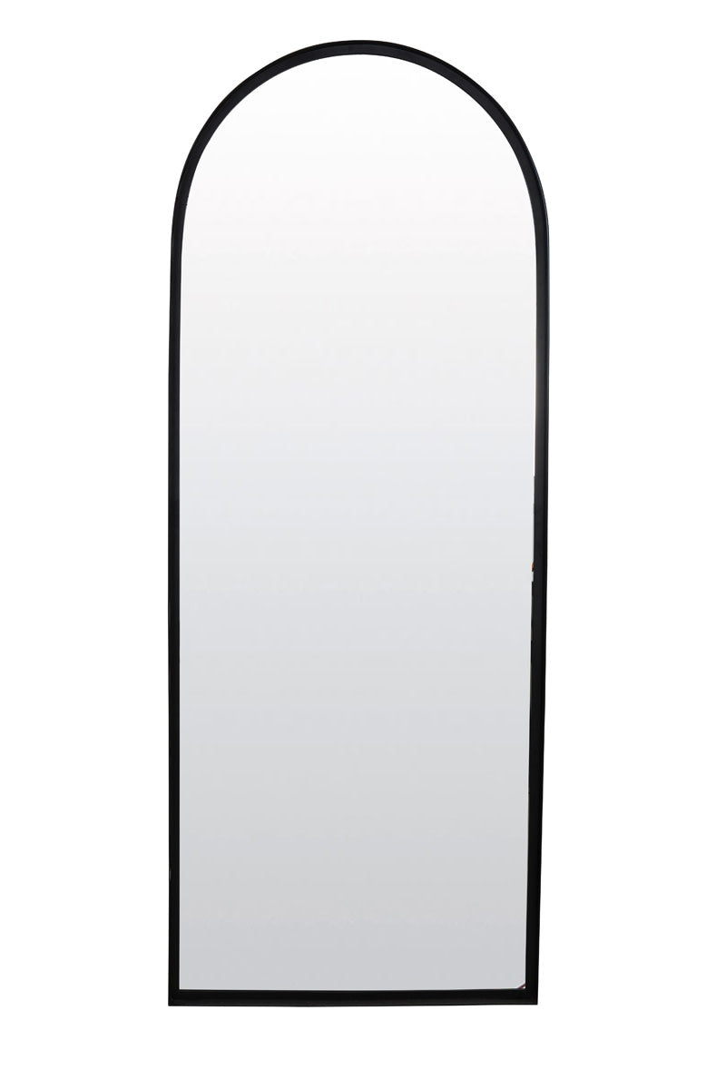 Feres Matt Black Metal Full Length Leaner Mirror