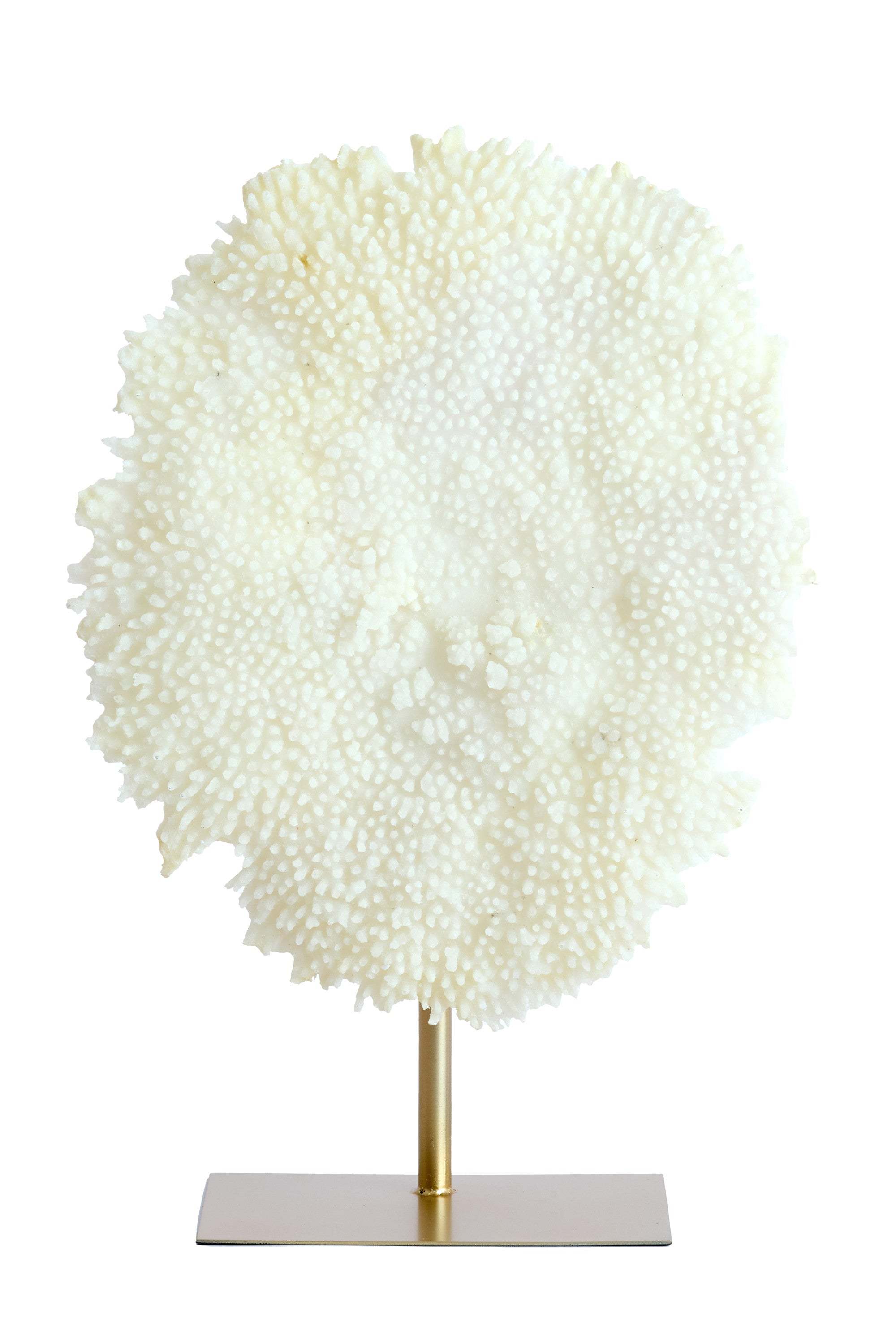 Coral Cream & Antique Bronze Ornament on Stand