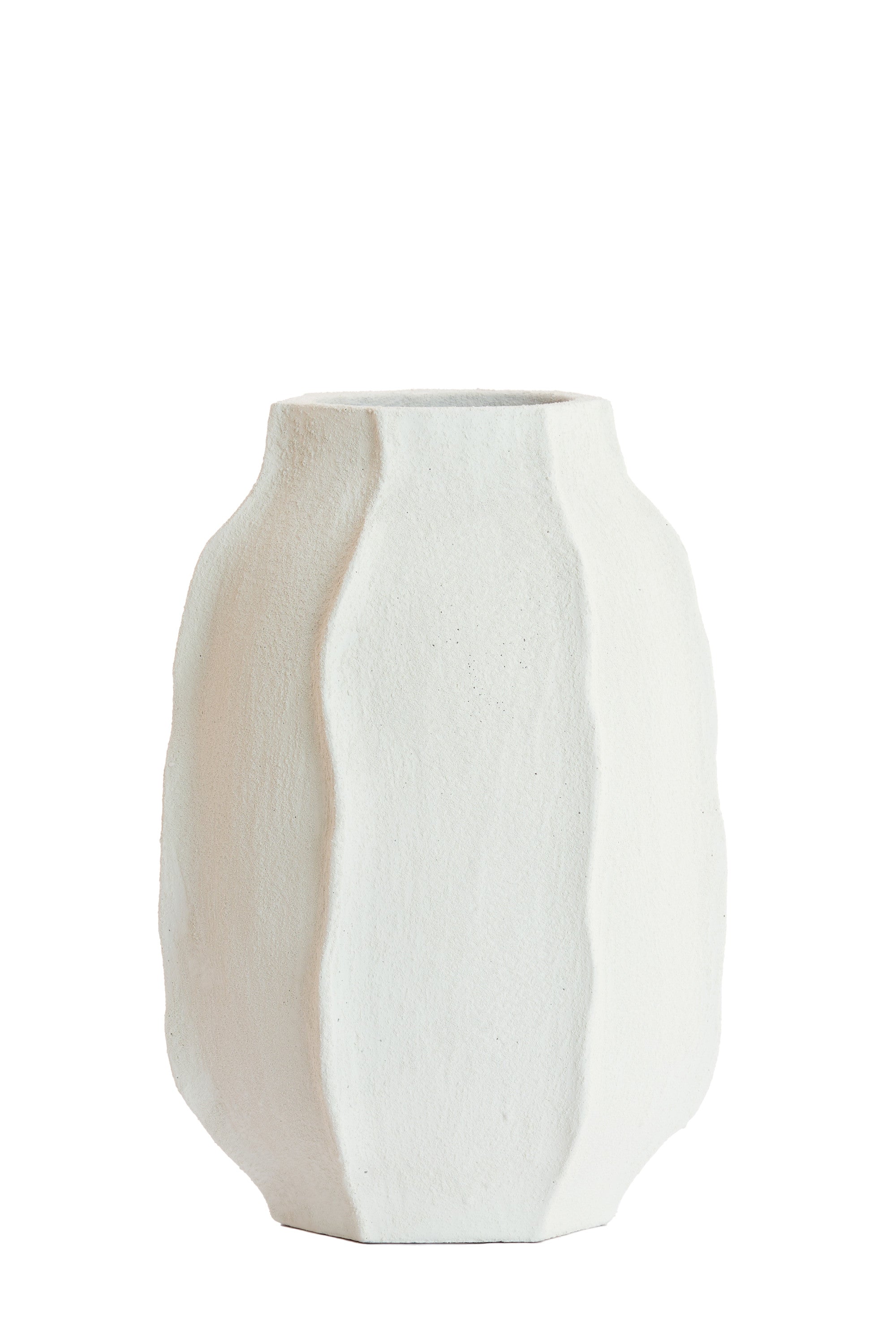 Saphira Matt White Vase 50cm
