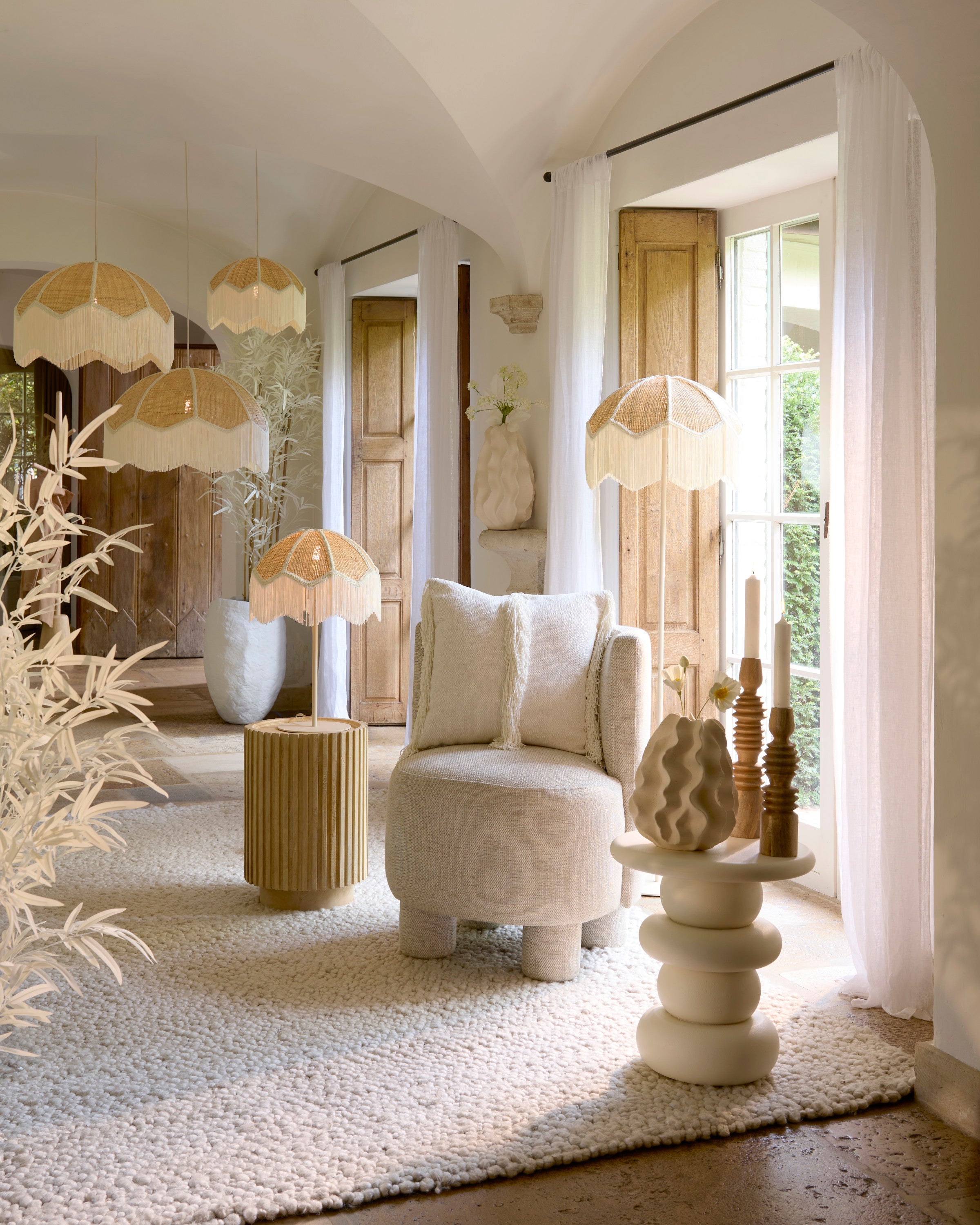 Renato Sand Metal Floor Lamp Base
