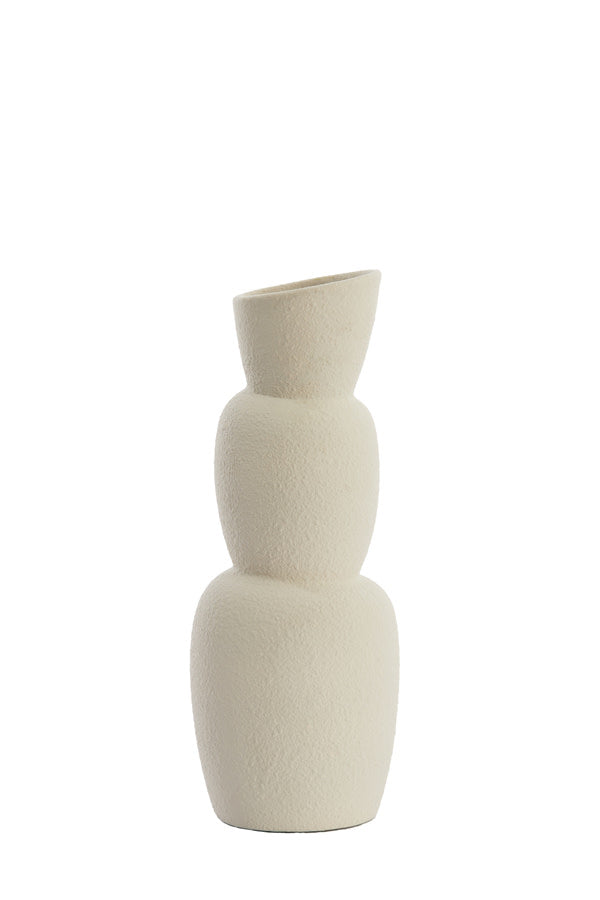 Aram Cream Ceramic Vase 37.5cm