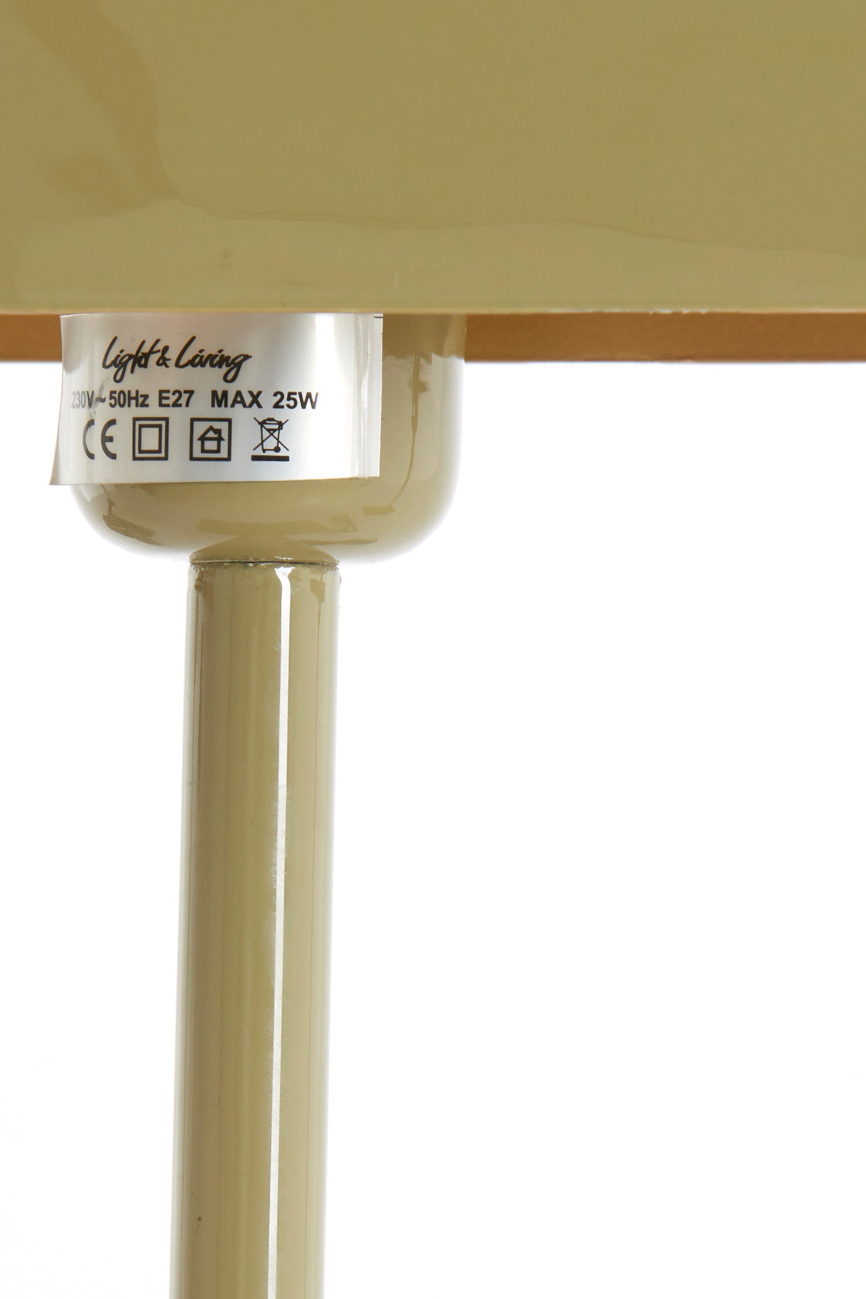 Elenie Gloss Taupe Metal Table Lamp