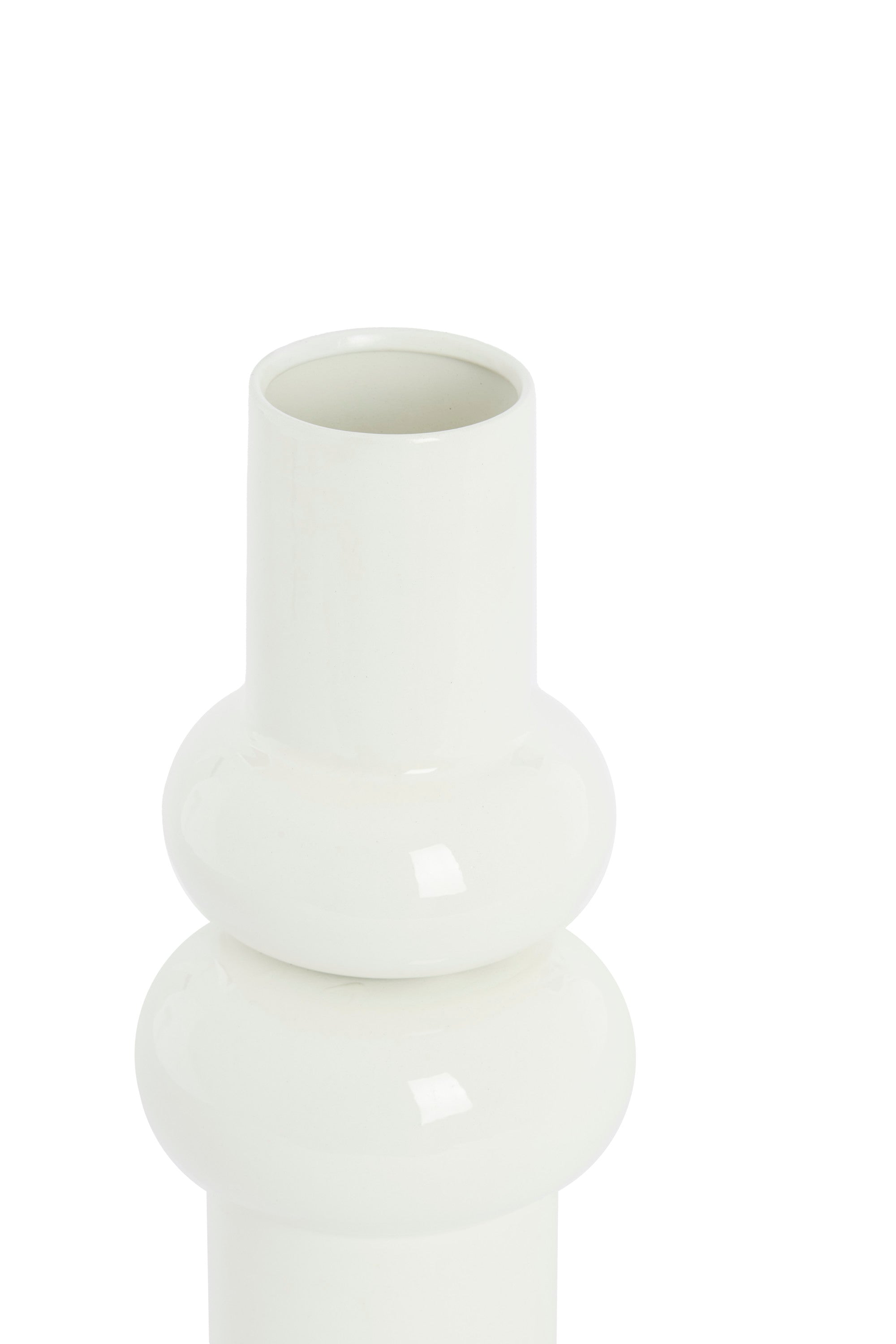 Irissa Cream Metal Vase 36cm