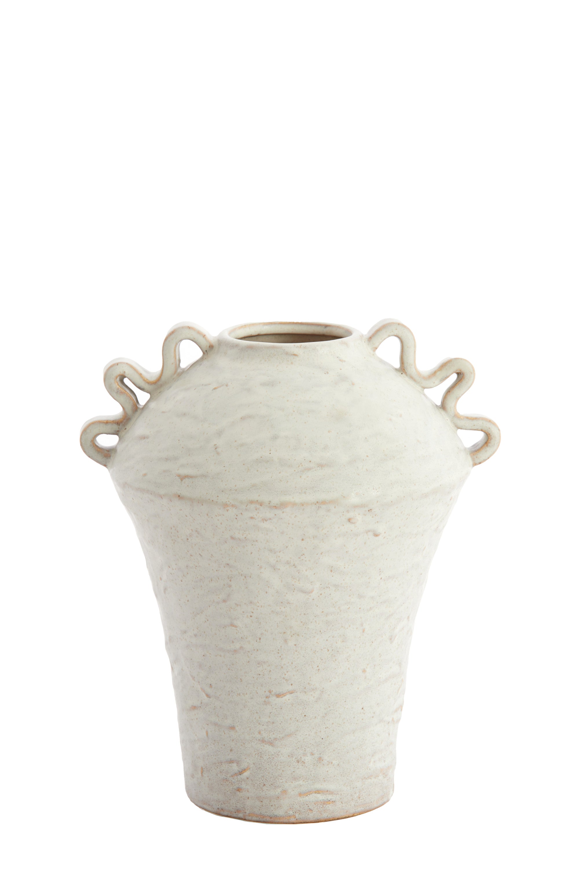 Volca Cream Ceramic Vase 28cm