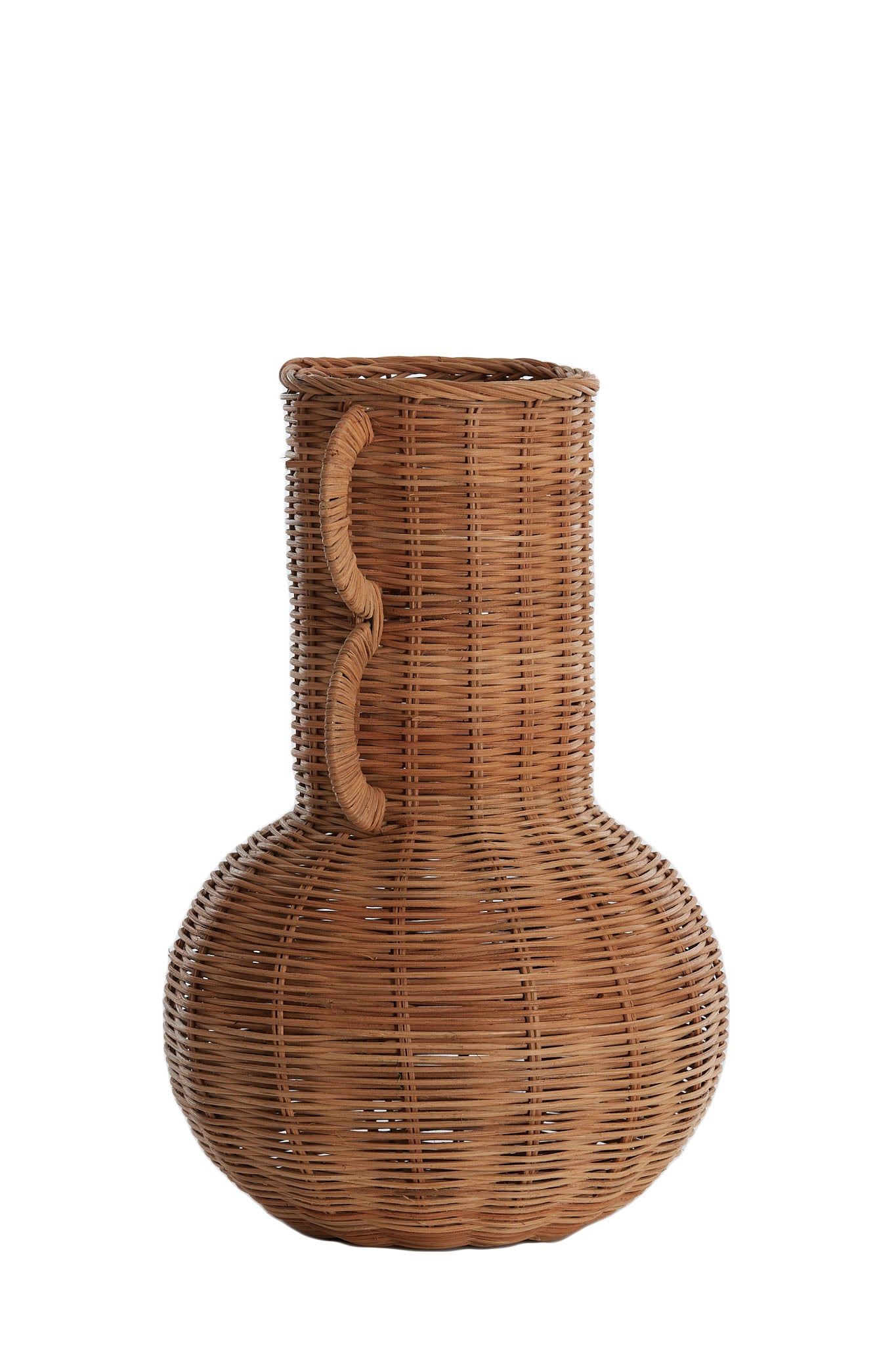 Naleah Brown Woven Rattan Vase