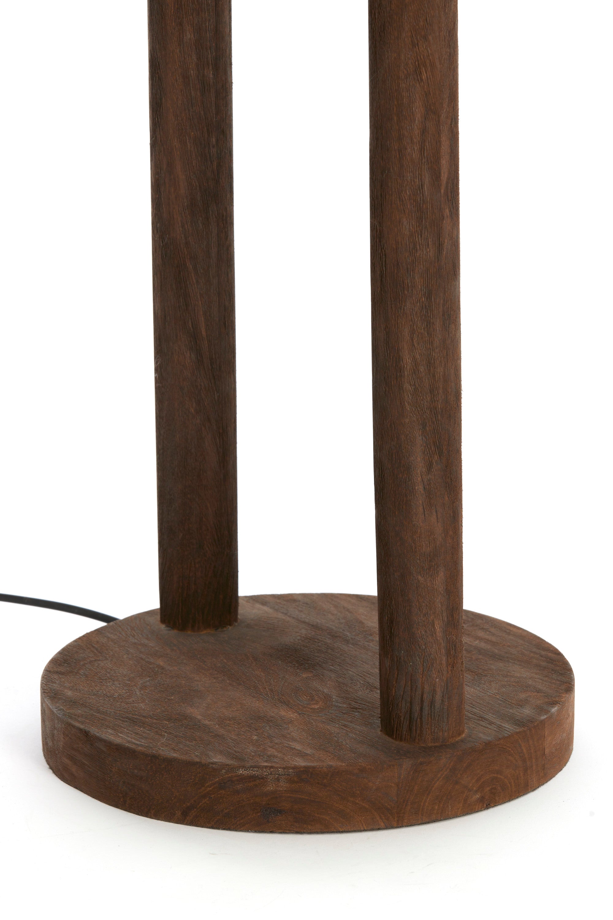 Xitta Matt Dark Brown Wood Floor Lamp Base