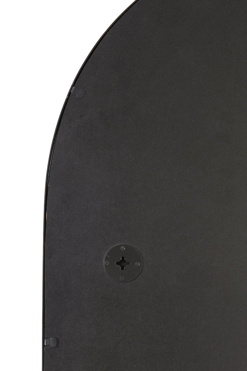 Feres Matt Black Metal Full Length Leaner Mirror