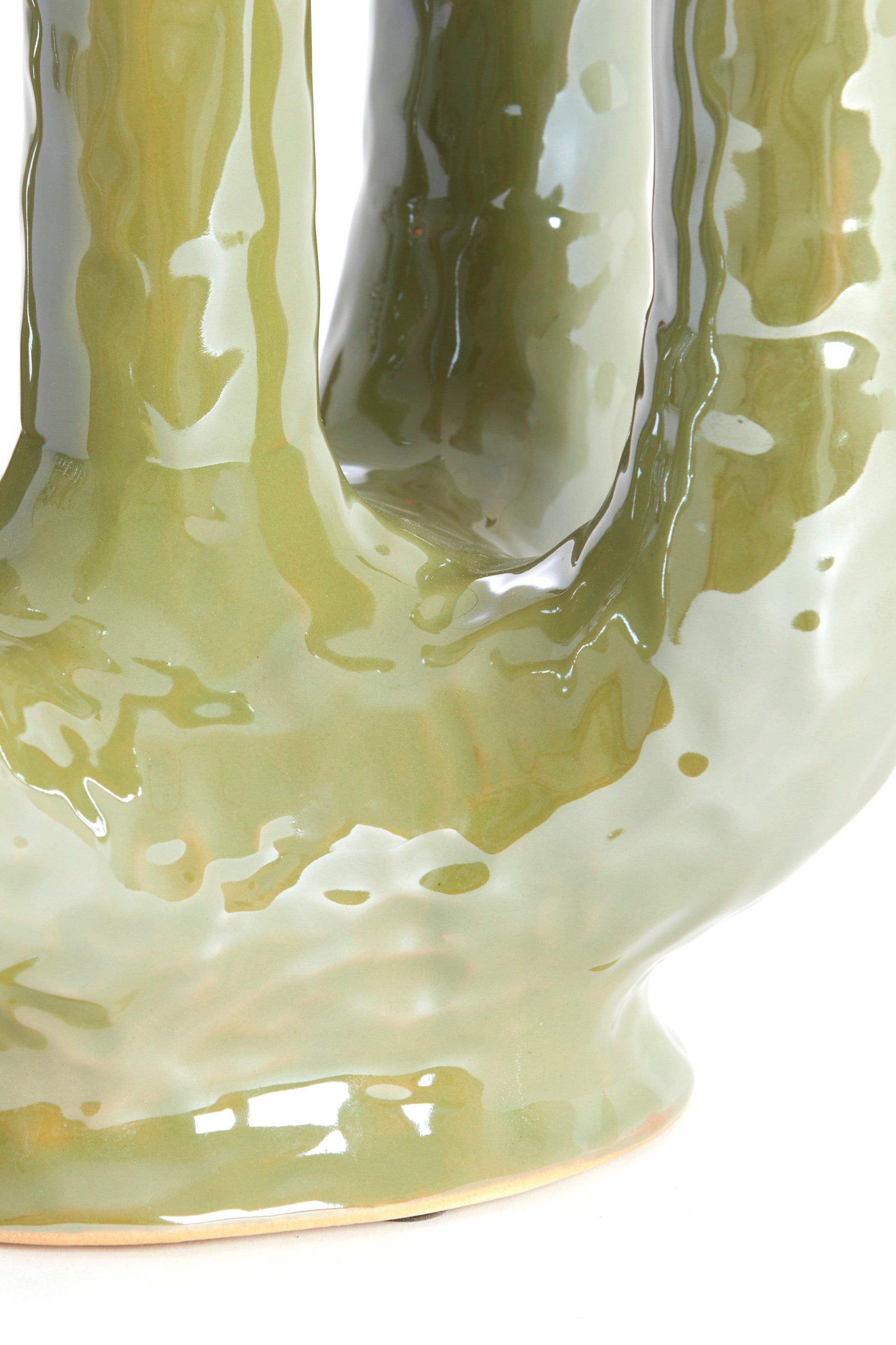 Leonjo Oil Light Green Ceramic Vase 36cm