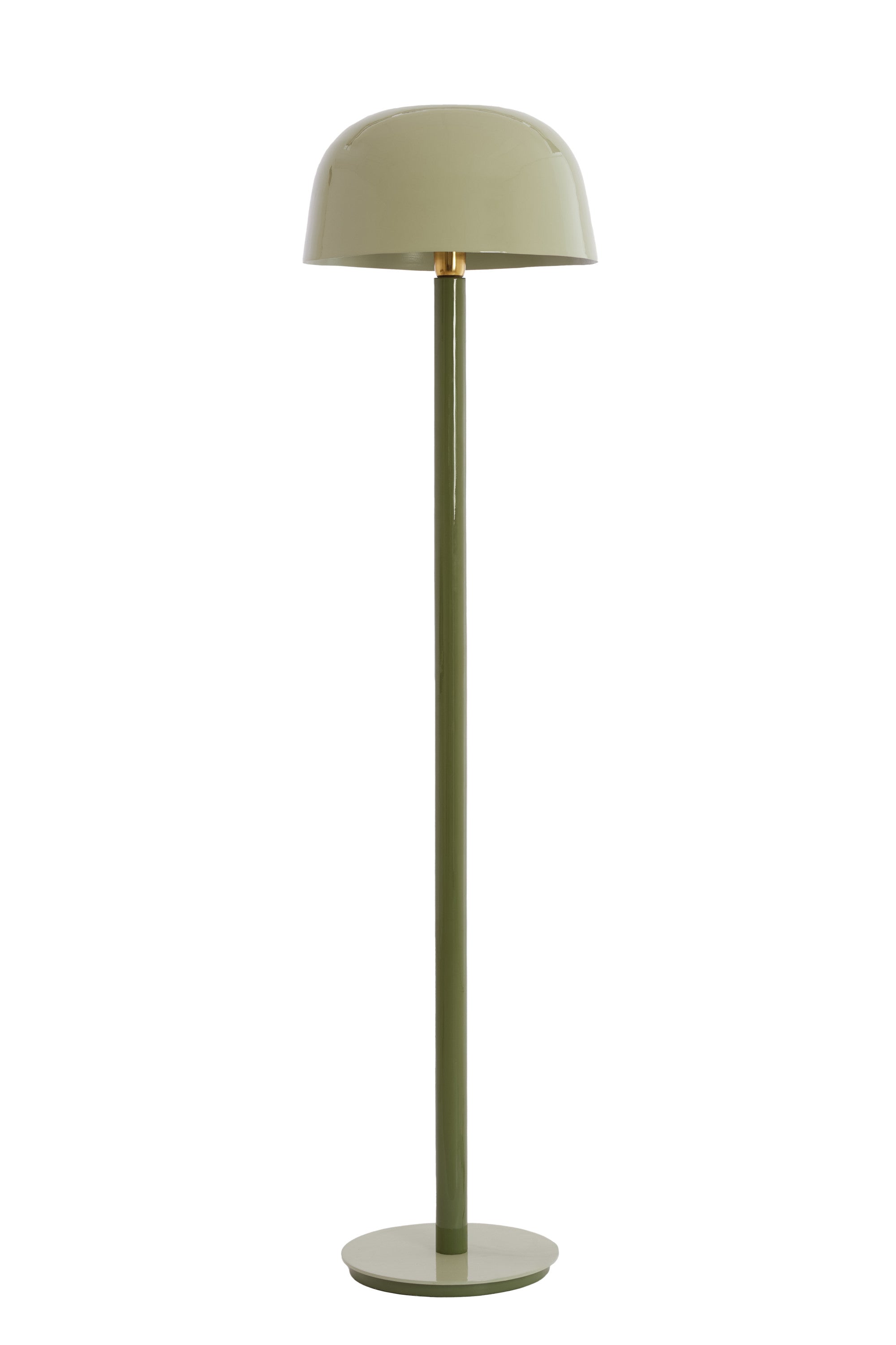Marivet Two Tone Olive Green Metal Floor Lamp