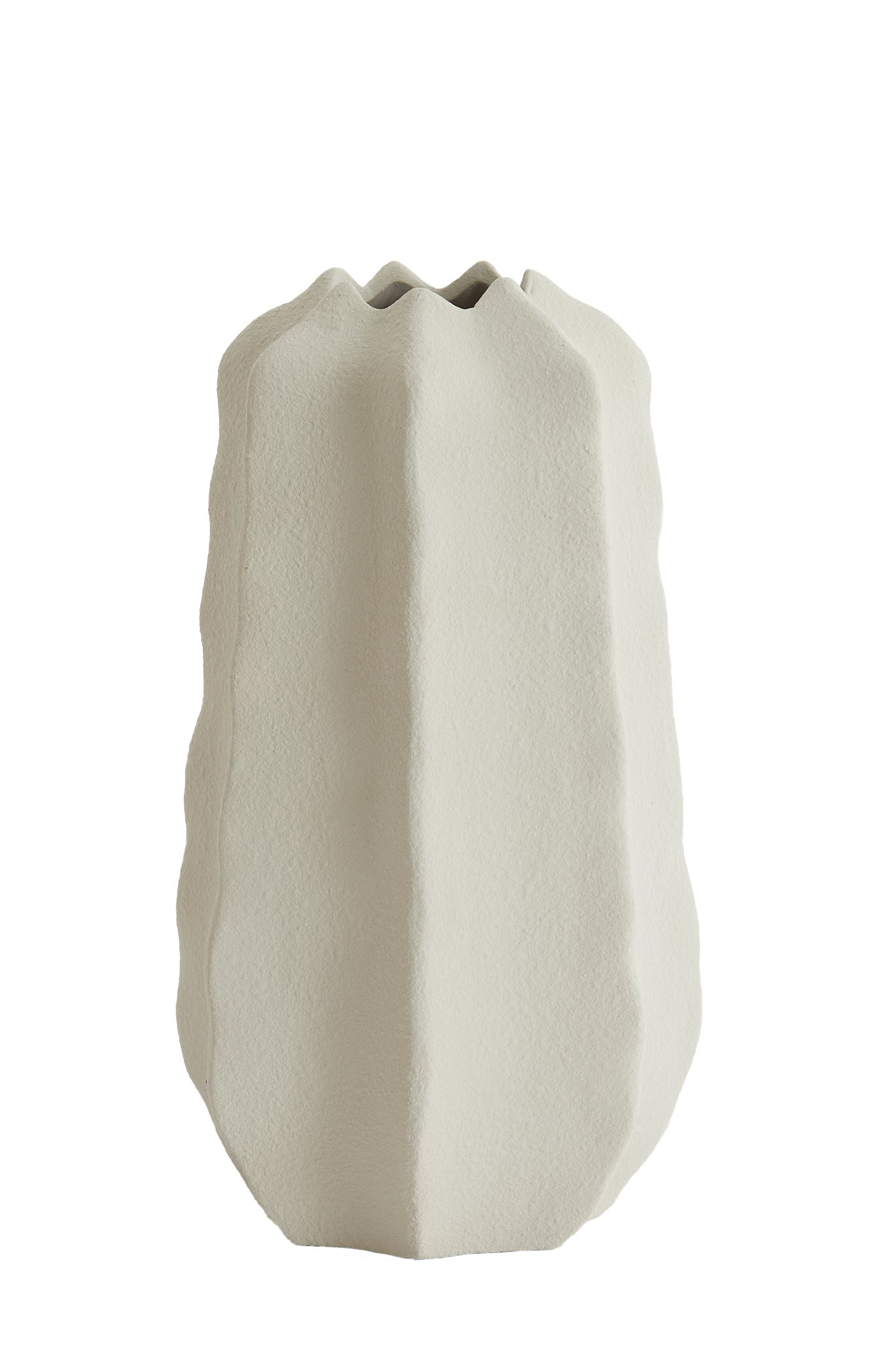 Arieiro Cream Ceramic Vase 34cm