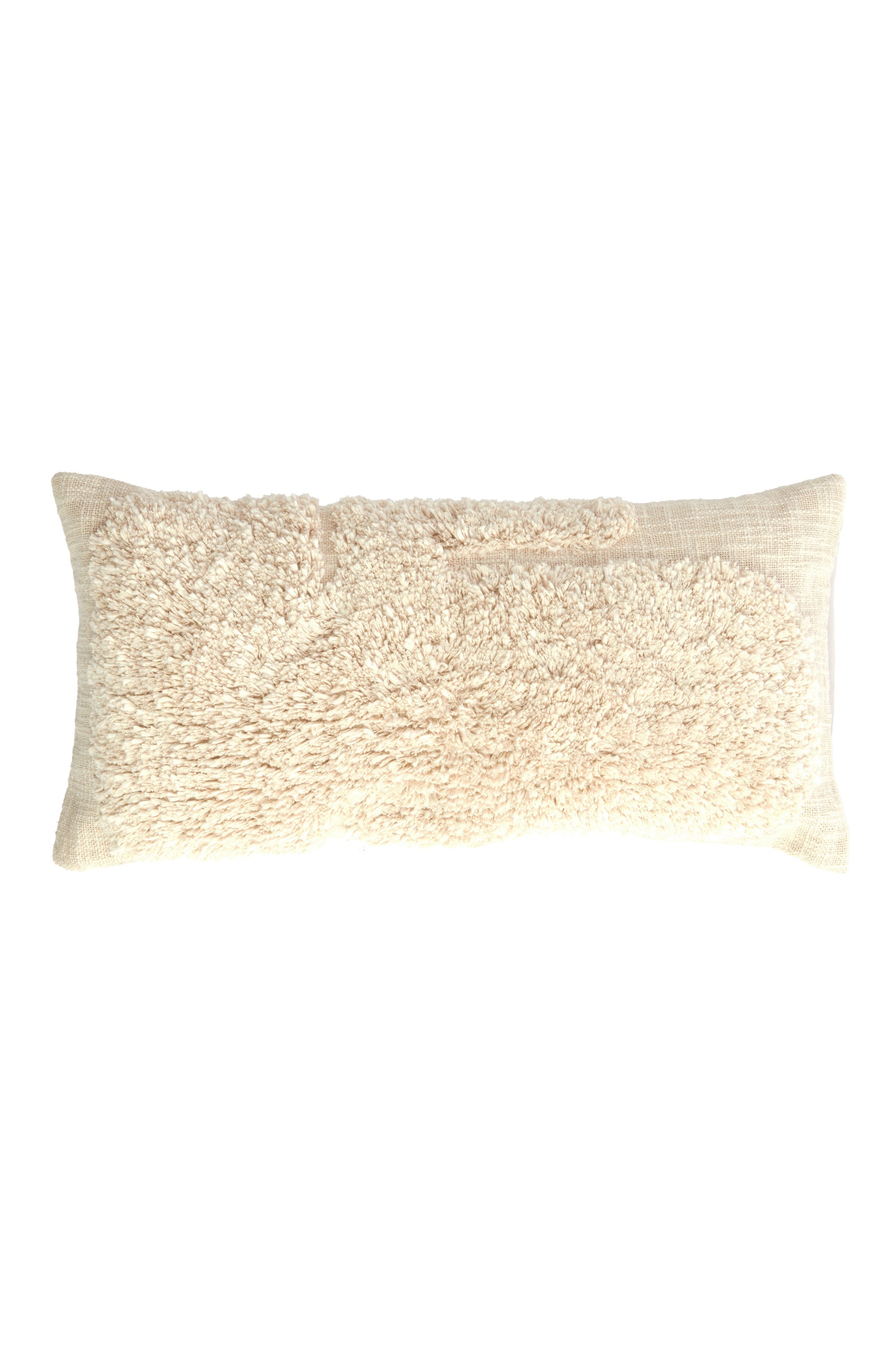 Javea Cream Textured Rectangular Cushion 60x30cm