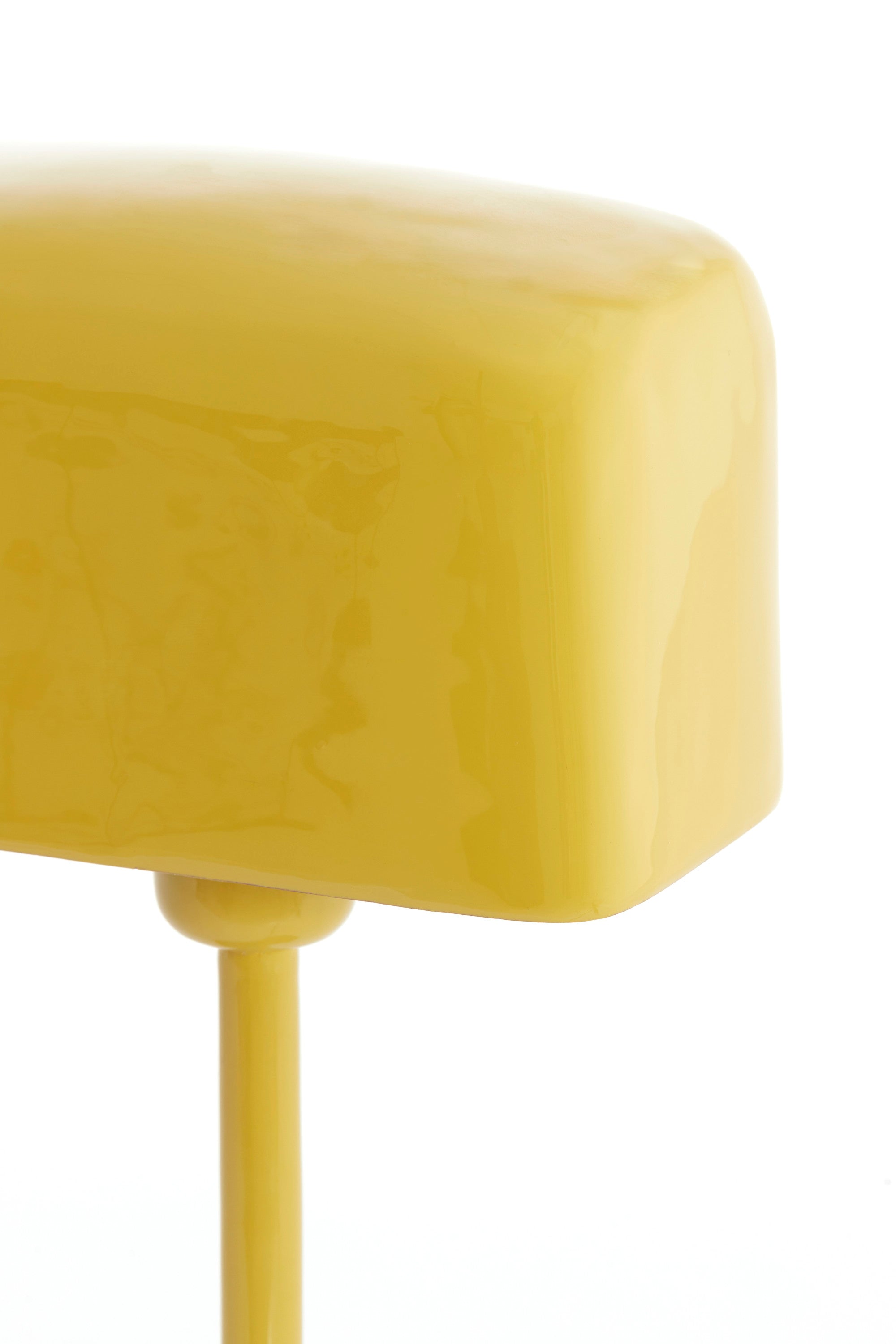 Elenie Gloss Ochre Yellow Metal Table Lamp
