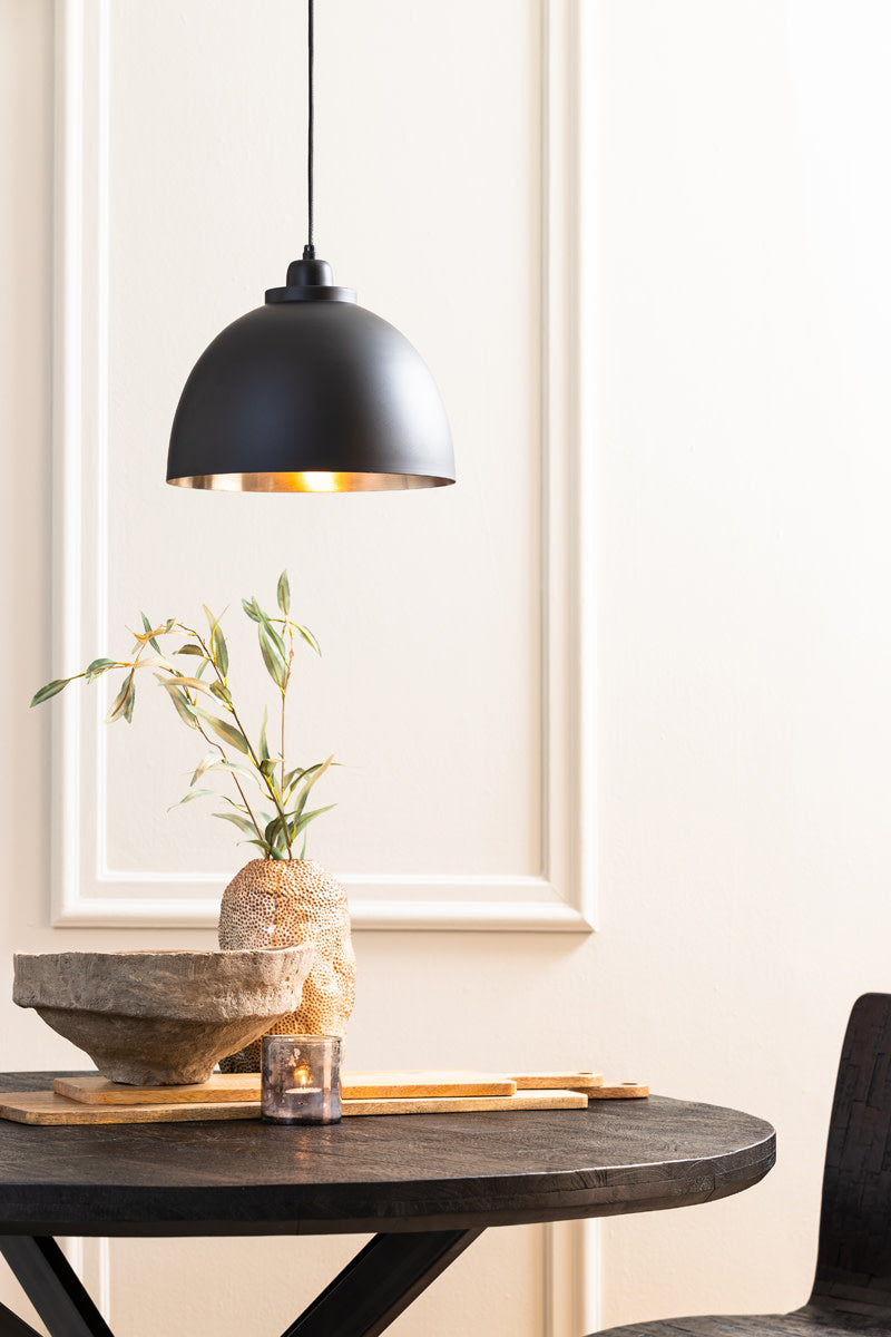 Kylie Black/Matt Nickel Metal Pendant Light