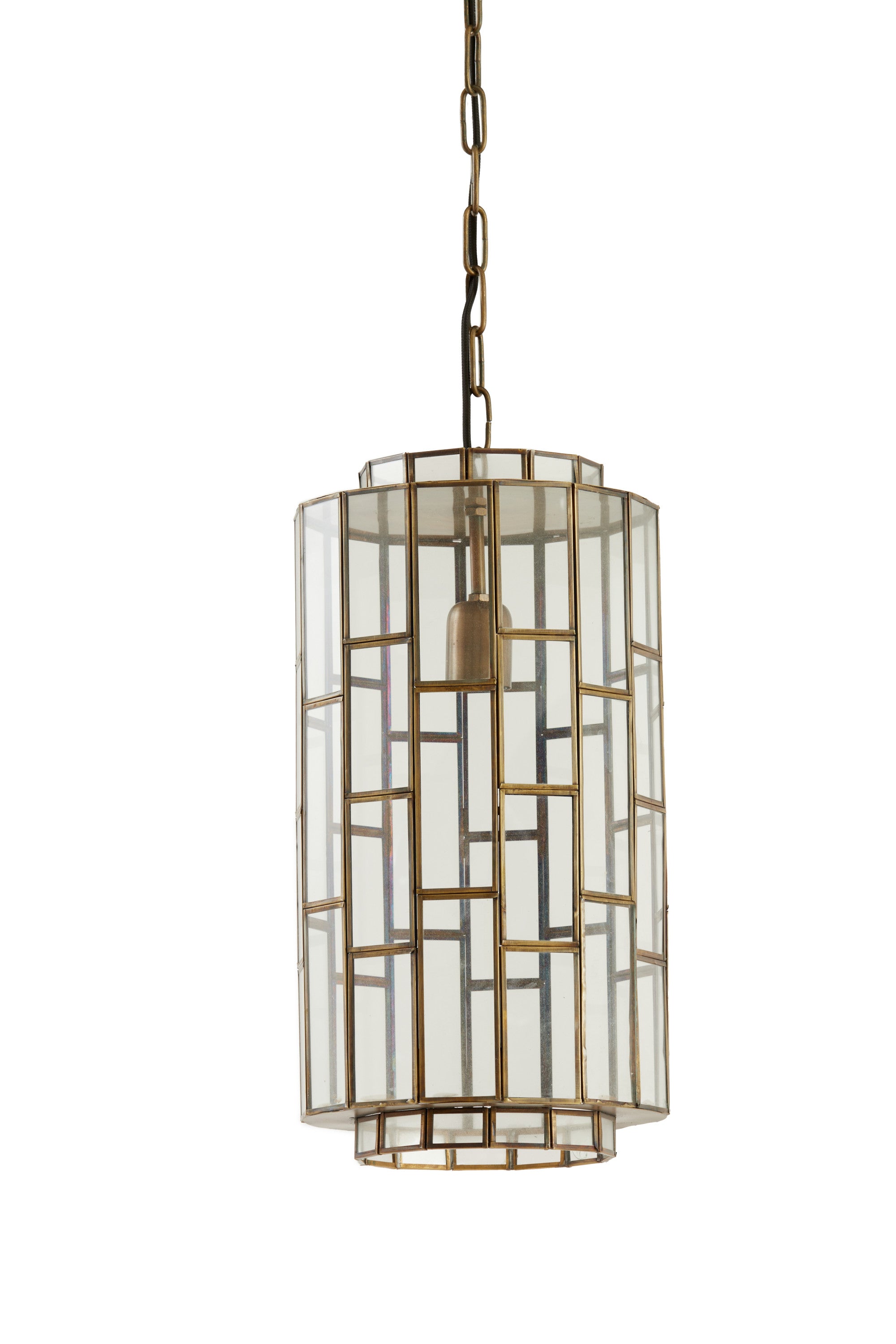 Søstrene Antique Bronze & Glass Pendant Light 24cm