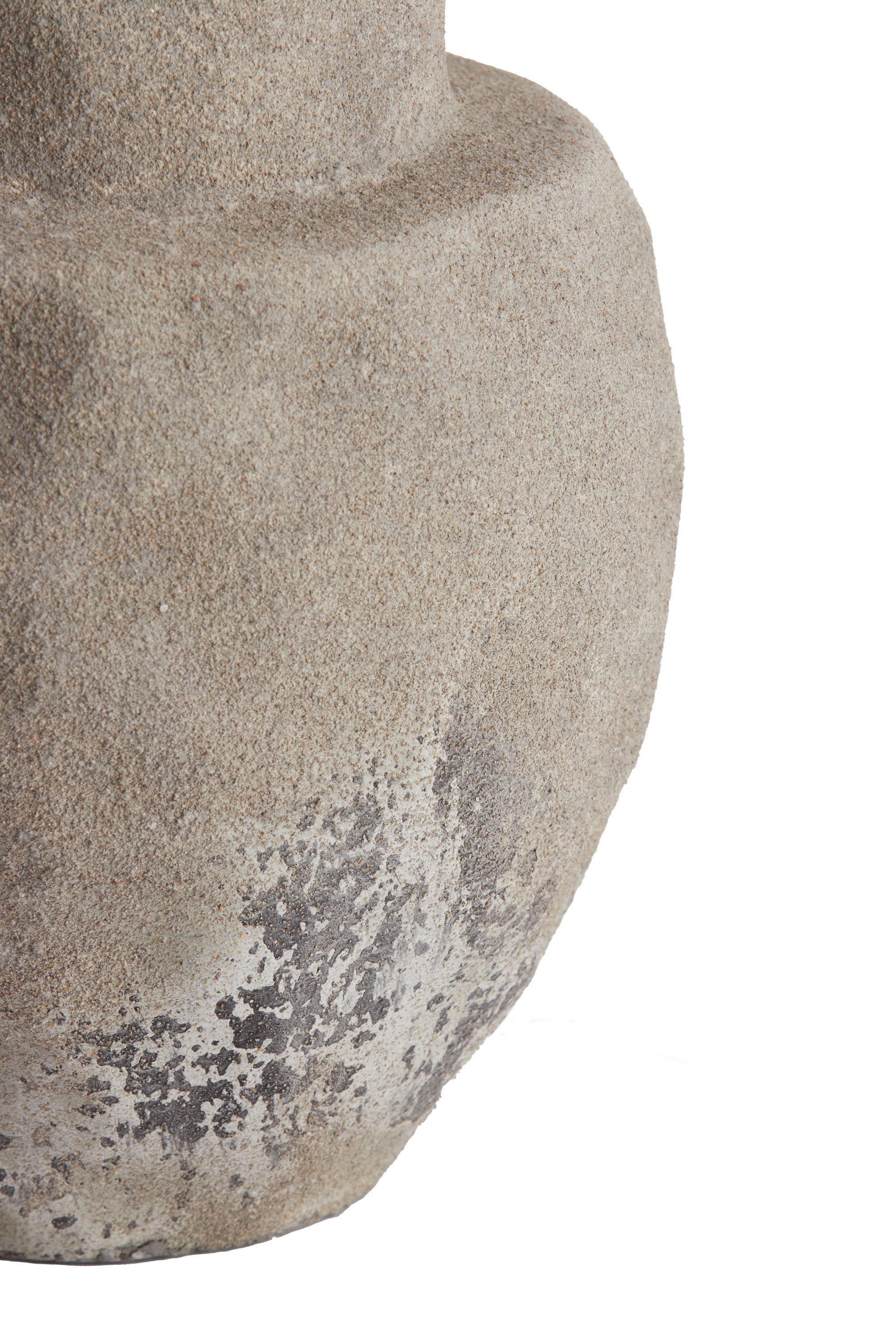 Lezama Raw Vintage Grey Ceramic Table Lamp Base