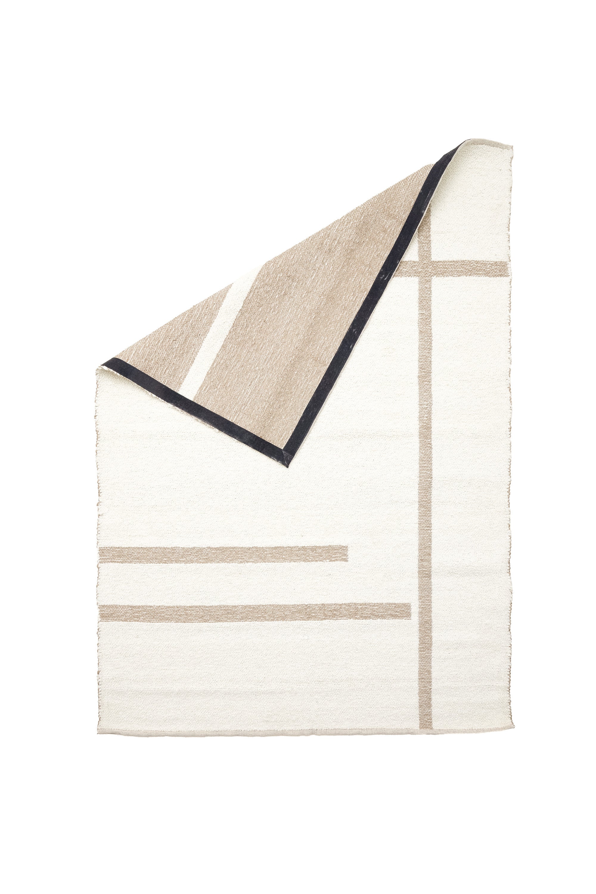 Bukit Cream Wool & Natural Jute Rectangular Rug 160x230cm