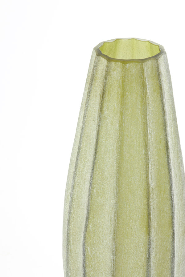 Bradley Olive Green Glass Vase 44.5cm