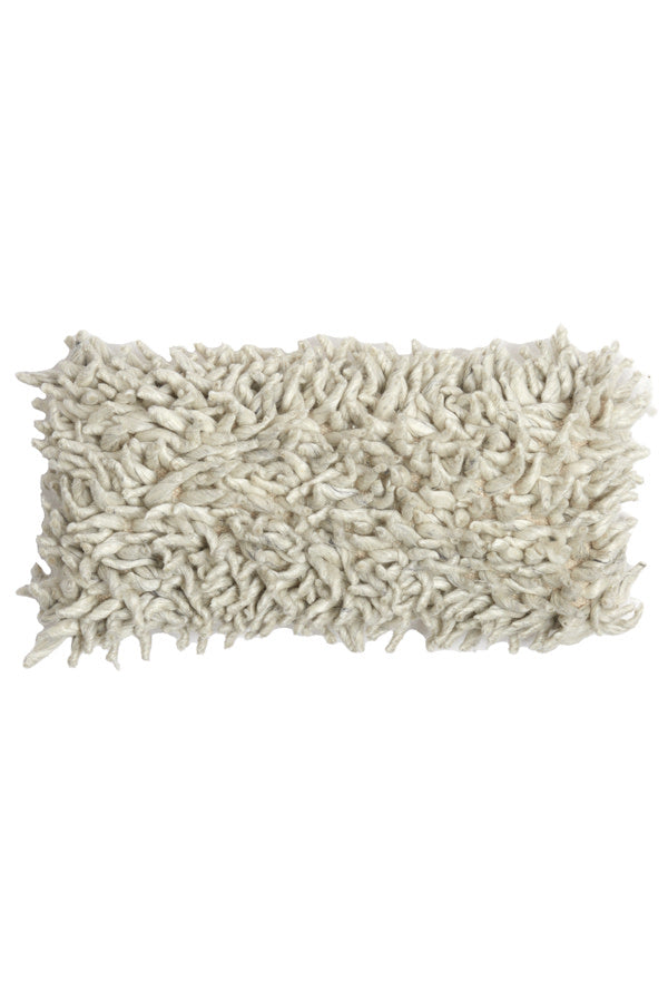 Comallo Natural Shaggy Rectangular Cushion 60x30cm