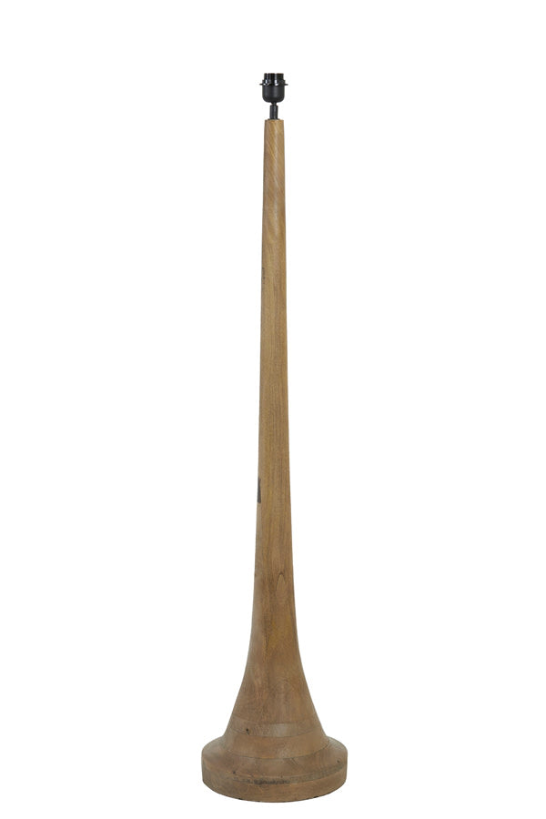 Jovany Matt Brown Wood Floor Lamp Base