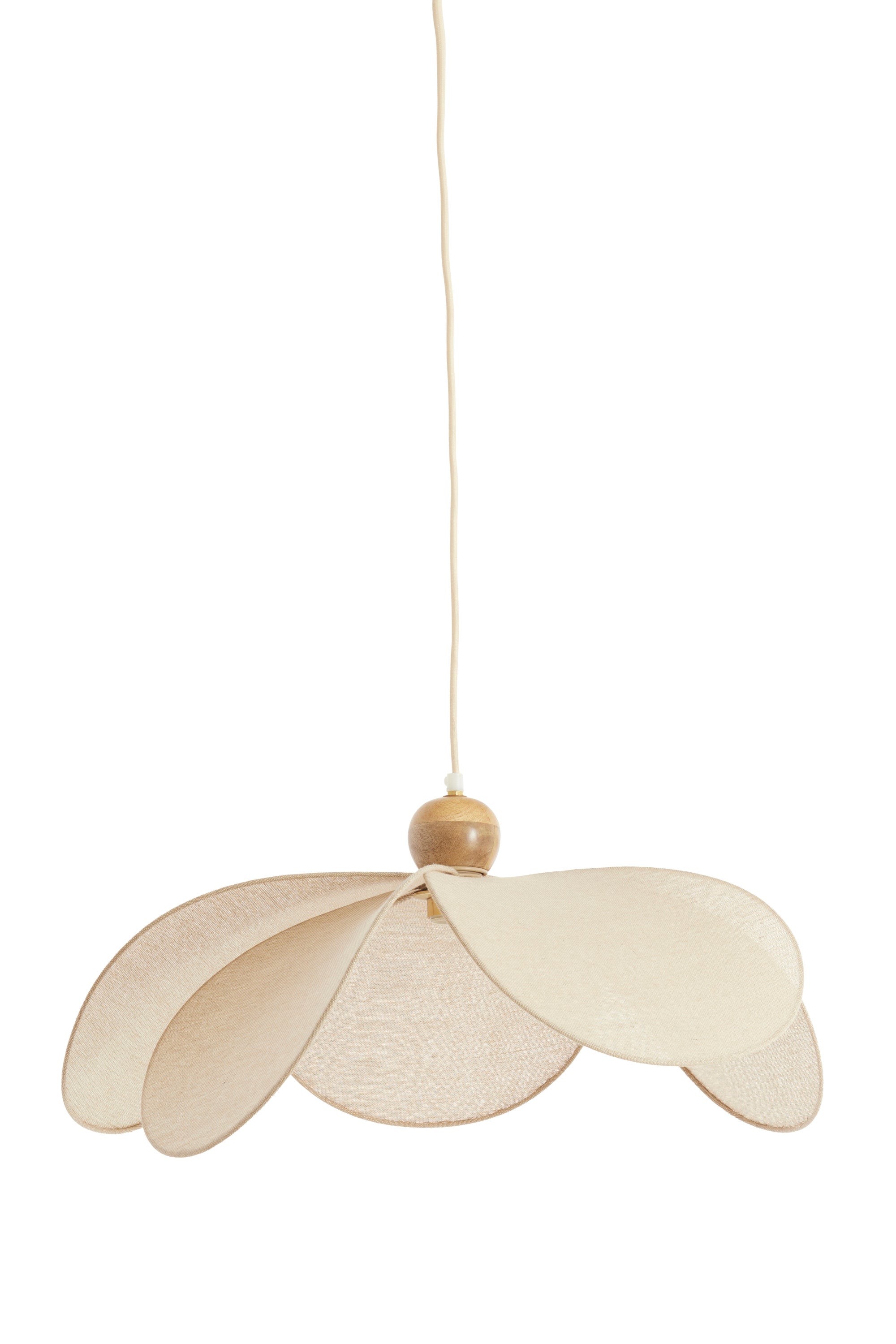 Lavriria Natural & Wood Petal Pendant Light 60cm