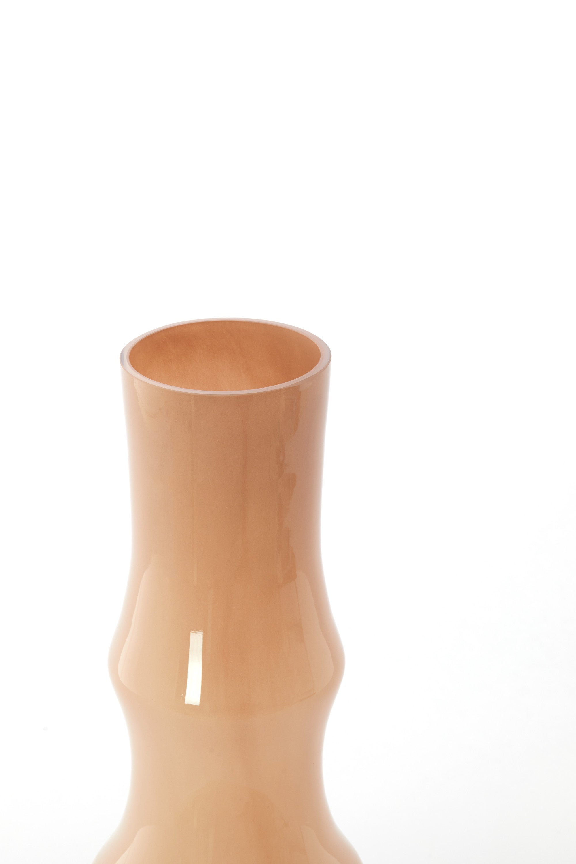 Fiorenza Caramel Glass Vase 40cm