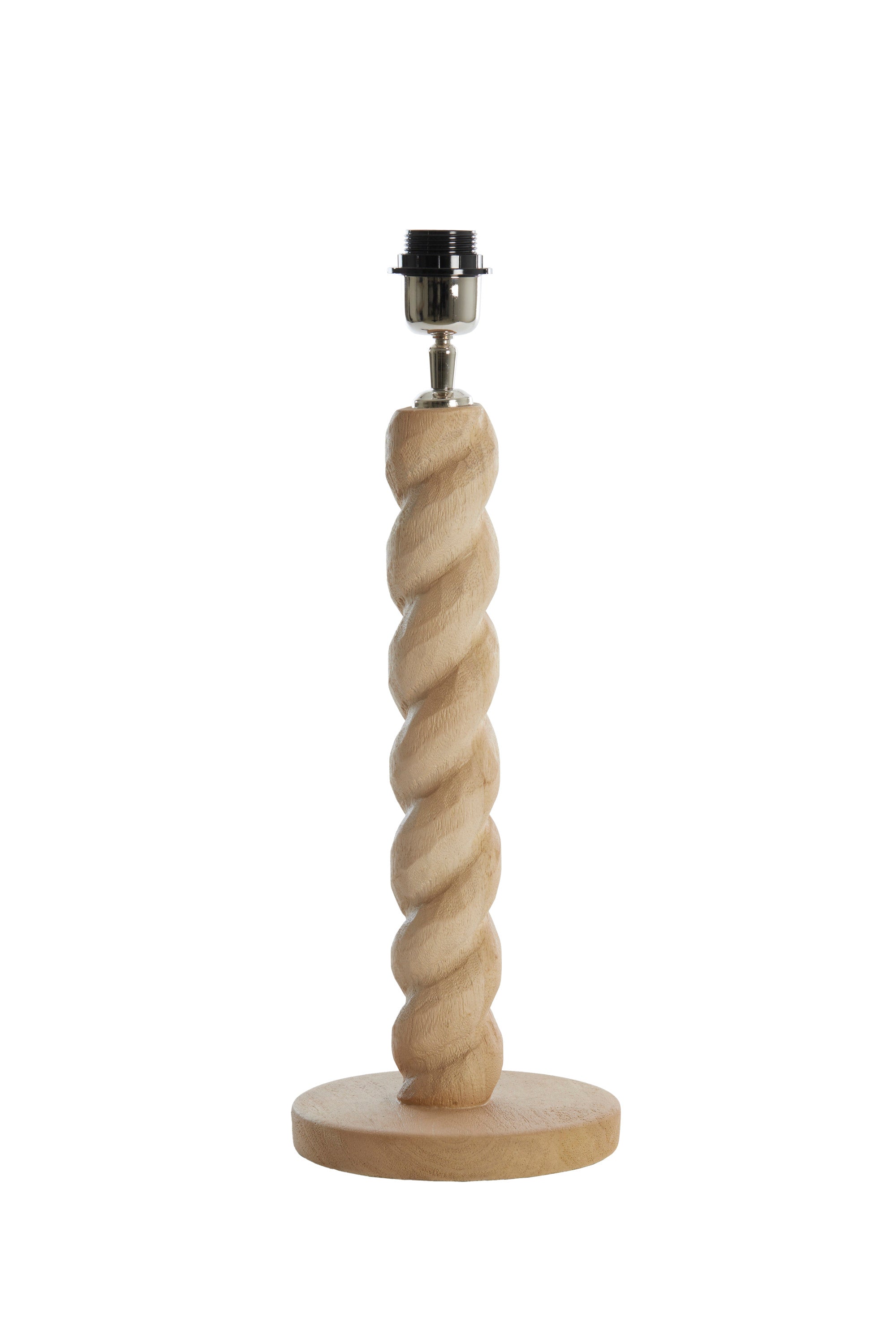 Nanno Matt Natural Wood Table Lamp Base
