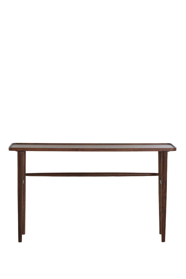 Qiano Brown Acacia Wood Console Table 82cm