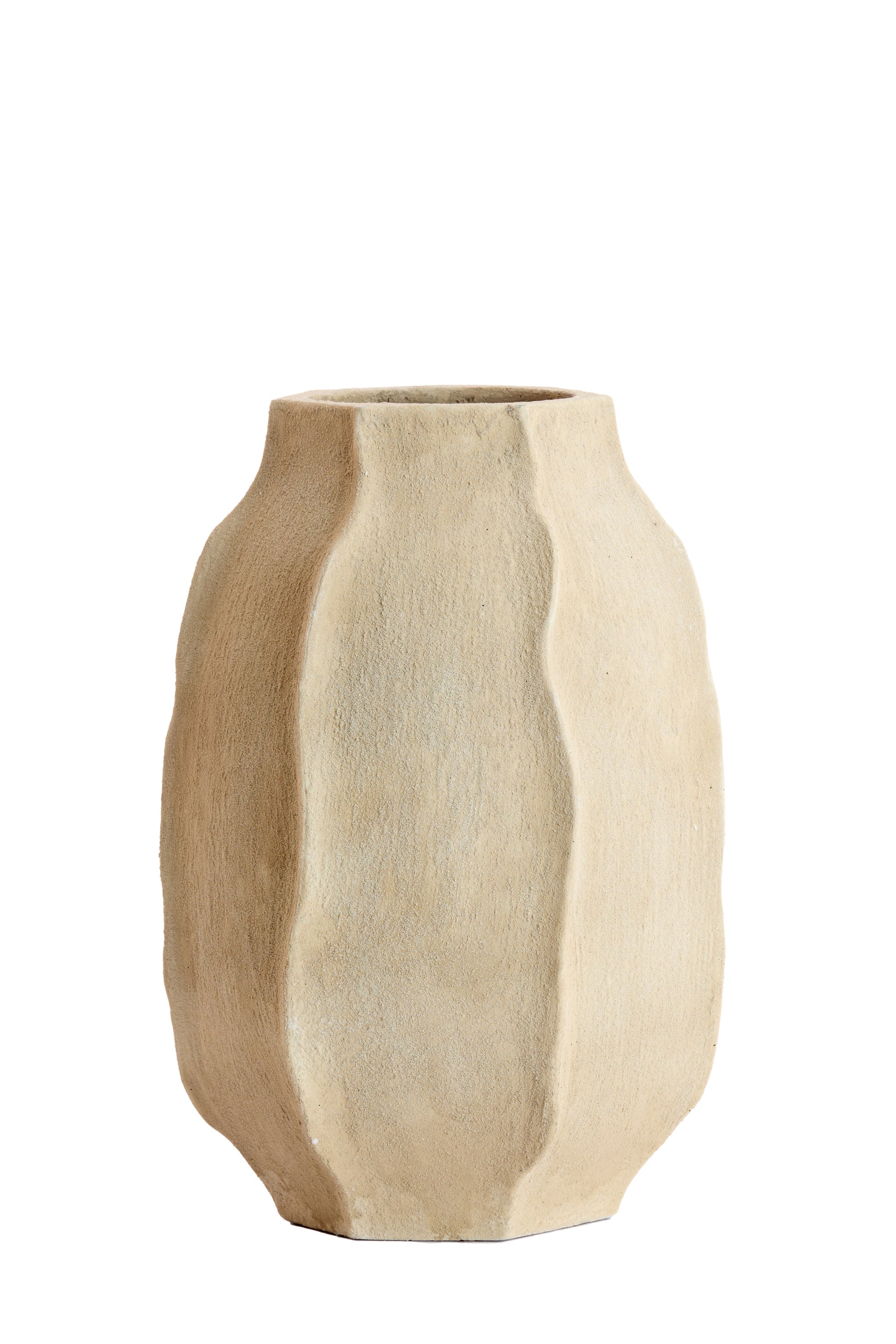 Saphira Matt Sand Vase 50cm