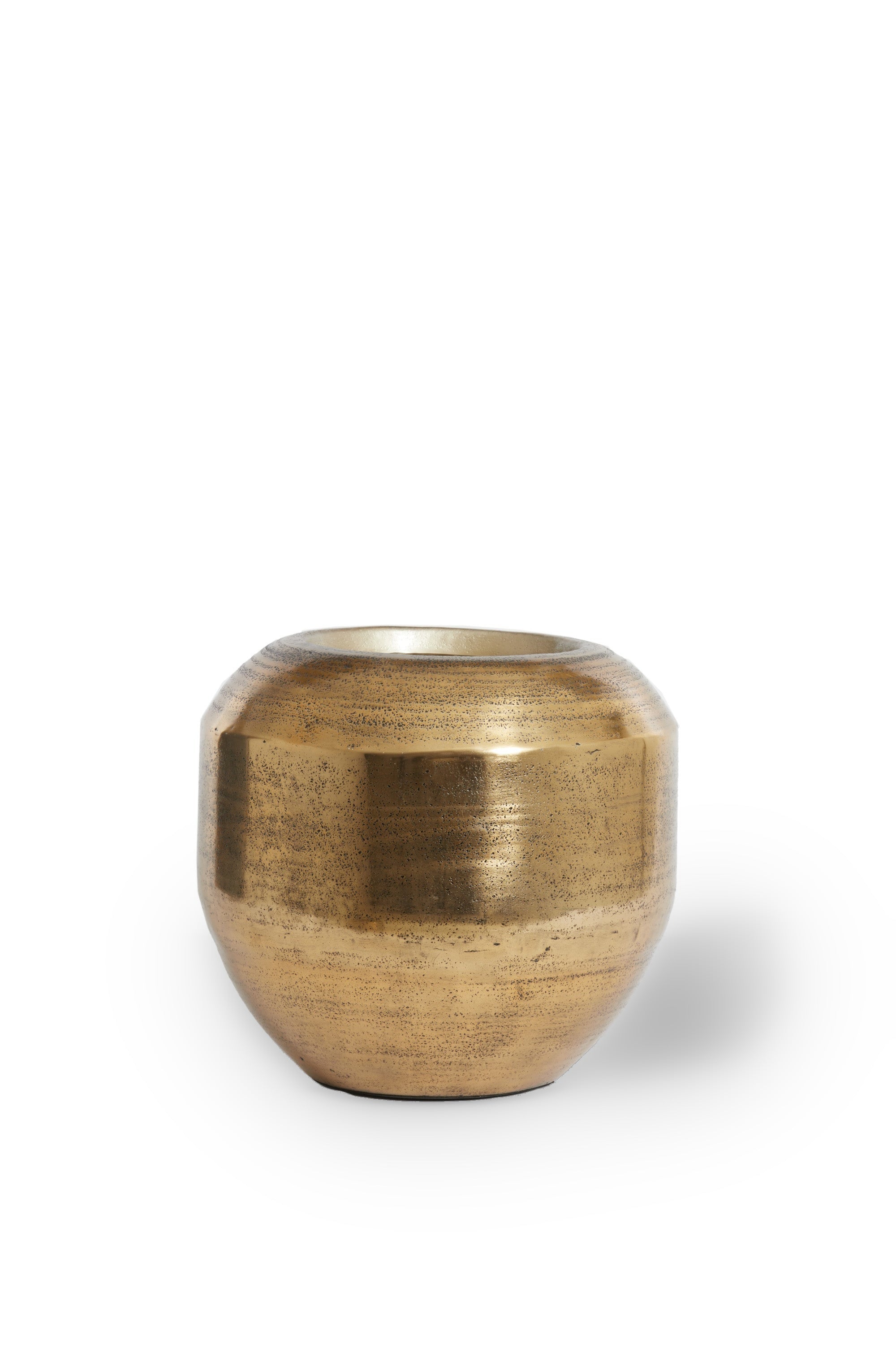 Louie Antique Gold Metal Decorative Planter 37cm