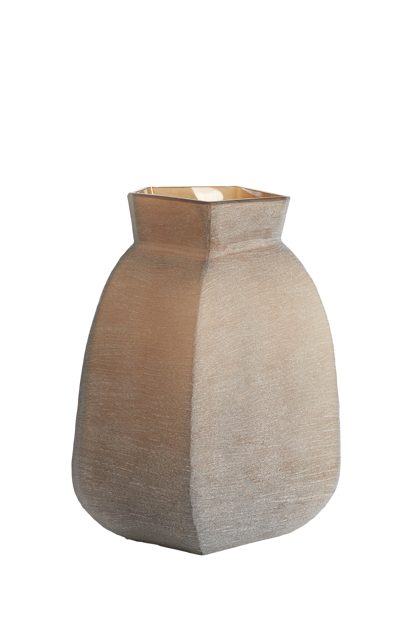 Veliko Dark Brown Glass Vase 40cm