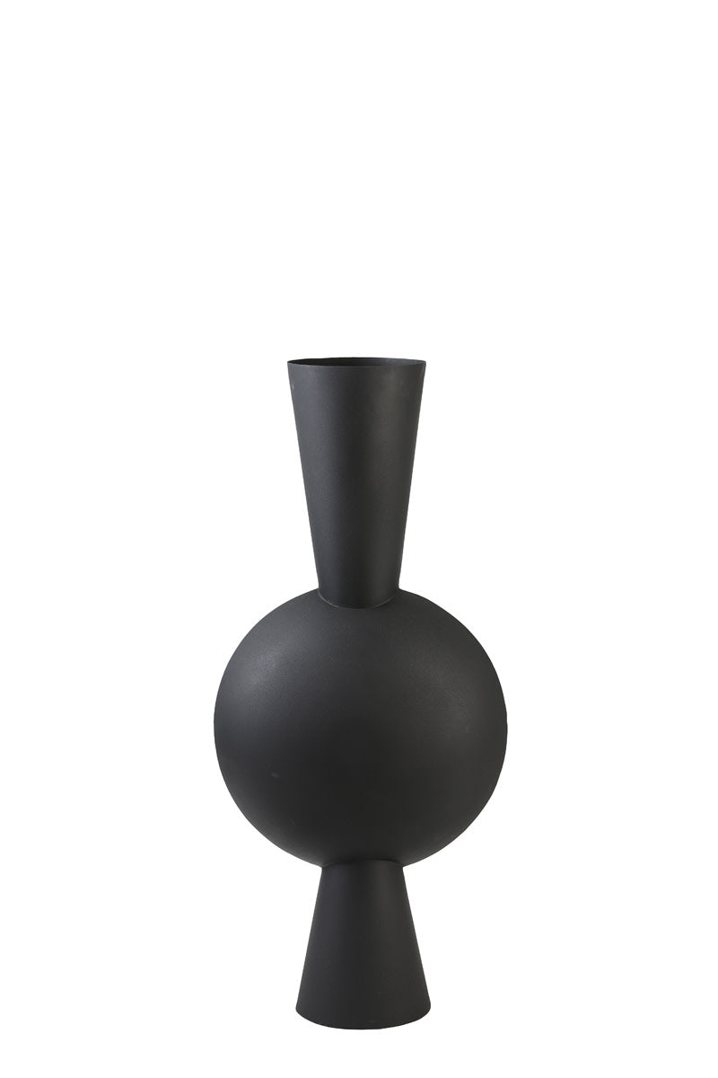 Kavandu Matt Black Metal Vase 81cm
