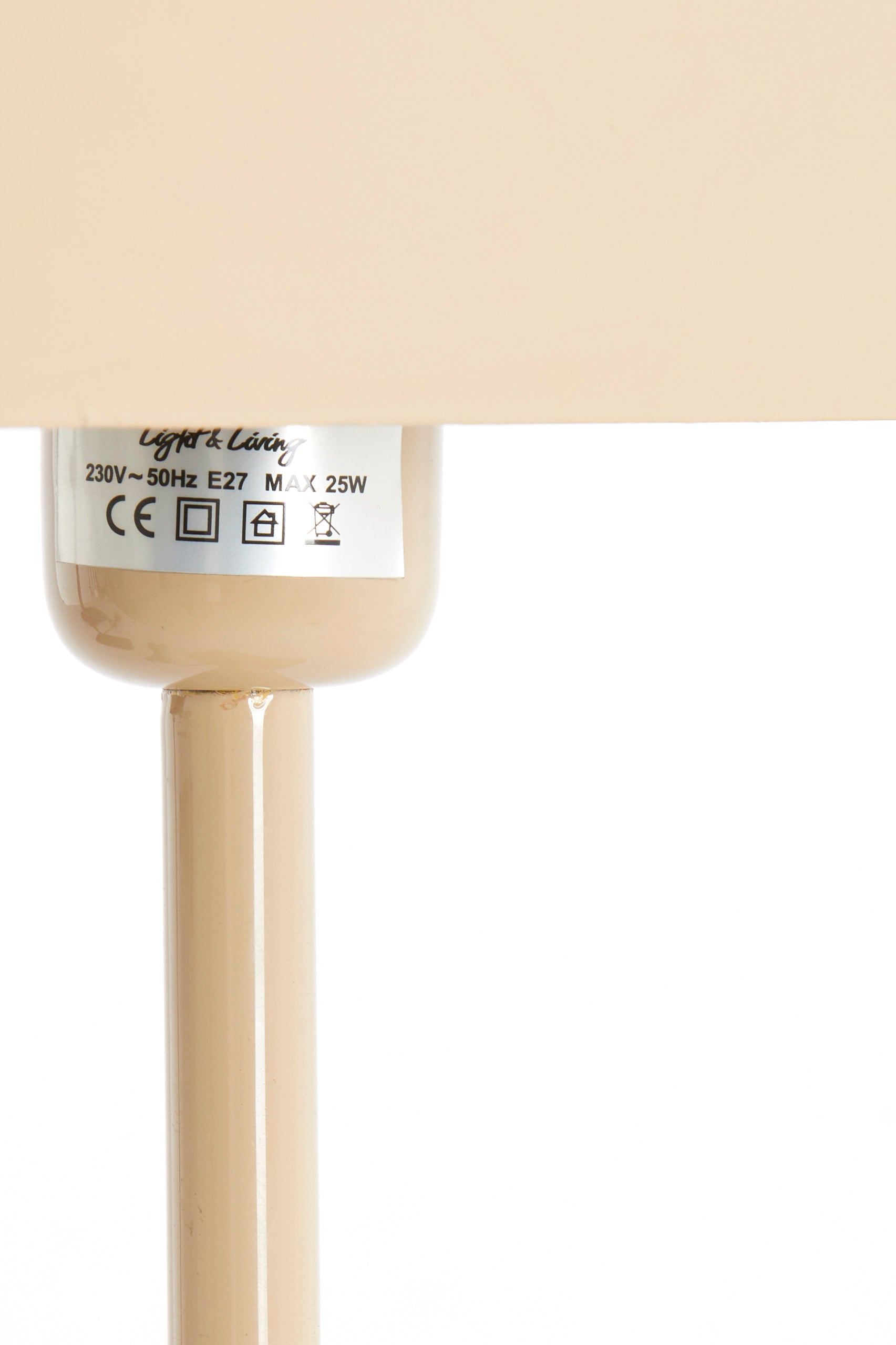 Elenie Gloss Sand Metal Table Lamp 48cm