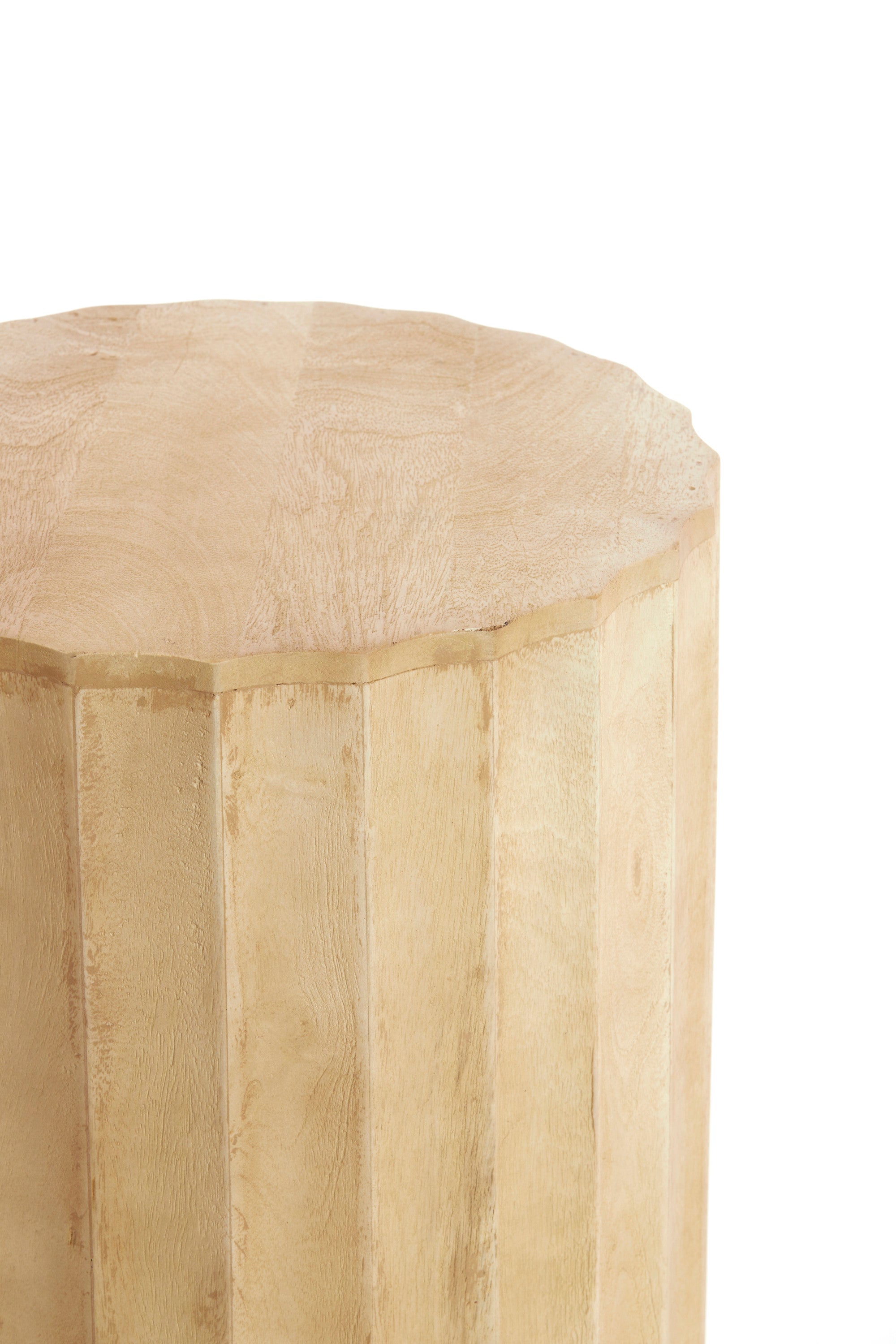Ellena Matt Natural Wood Plinth 100cm
