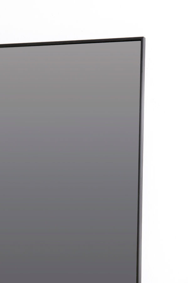 Zeneta Smoked Glass & Black Rectangular Full Length Leaner Mirror 170cm