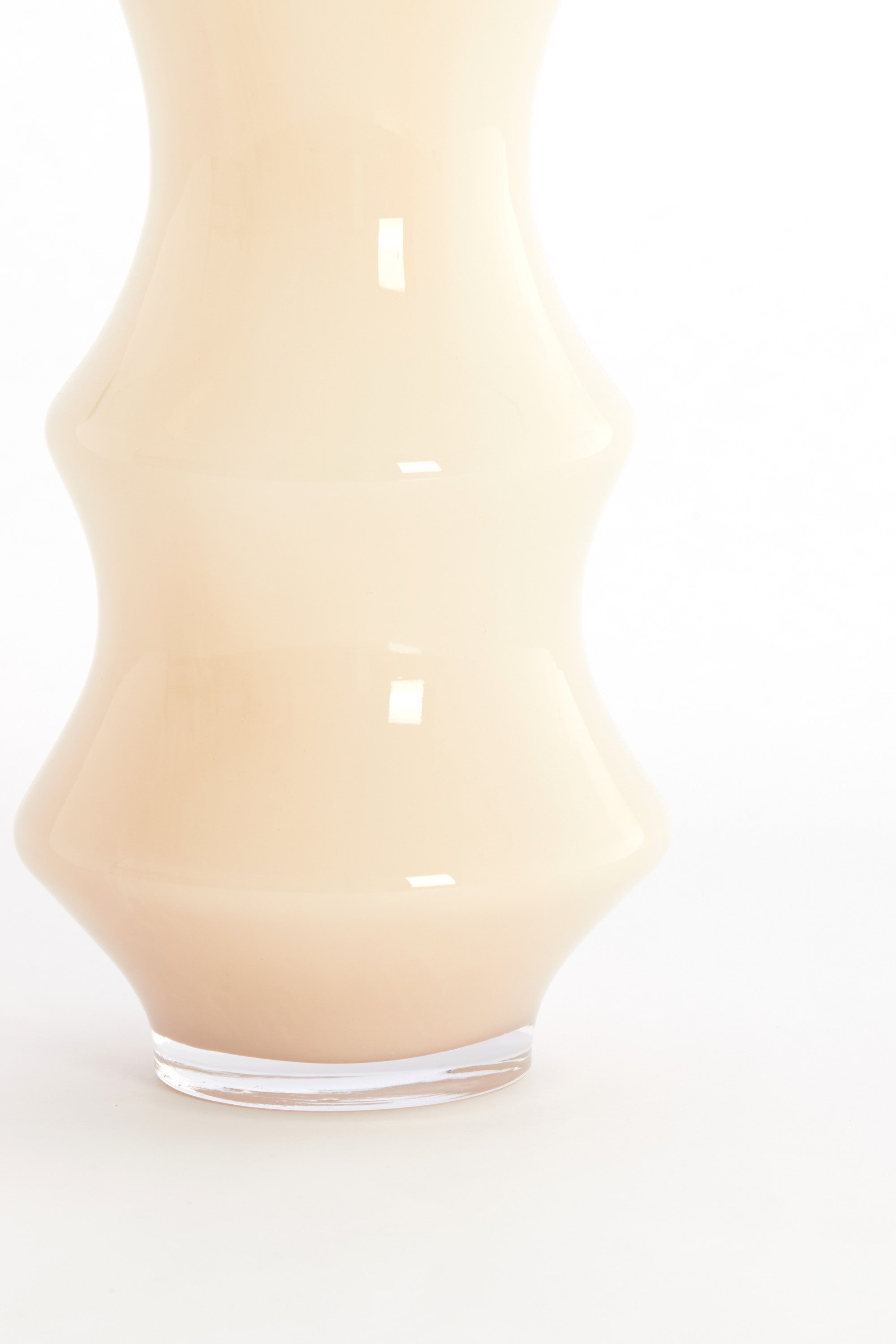 Fiorenza Cream Glass Vase 50cm