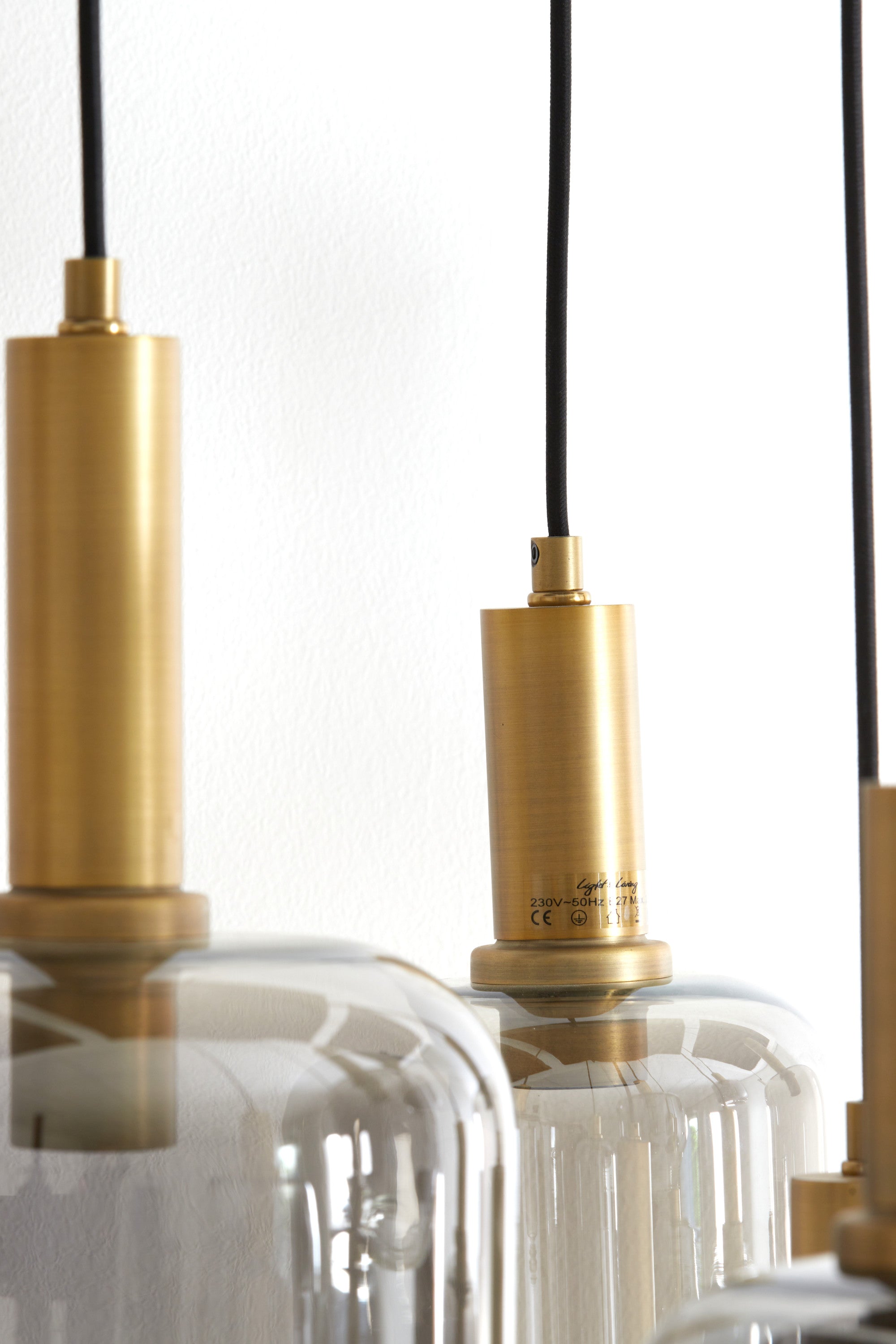 Lekar Antique Bronze & Smoked Glass 9 Light Pendant Light