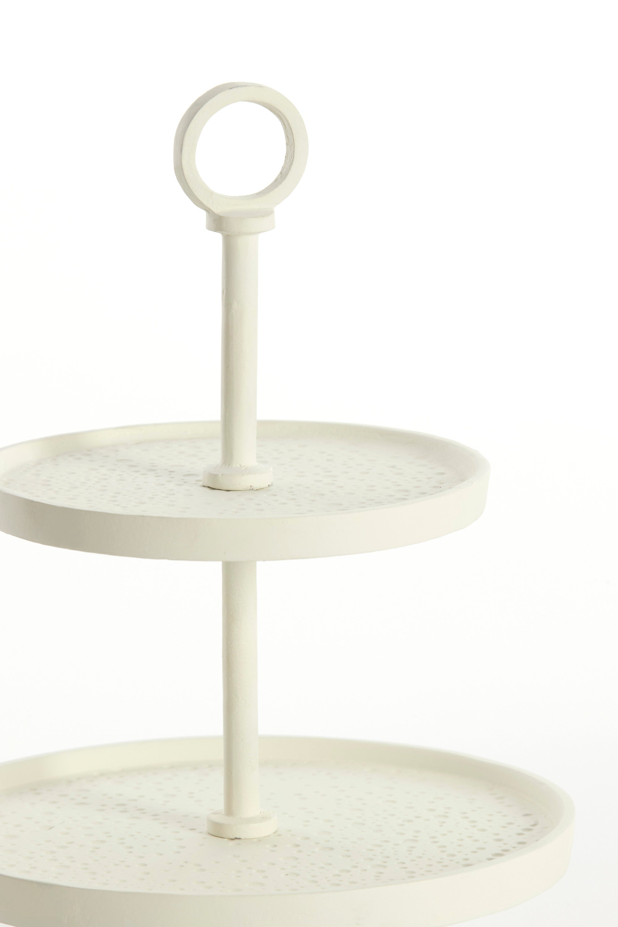 Lutek Cream Metal 3 Tier Display Unit