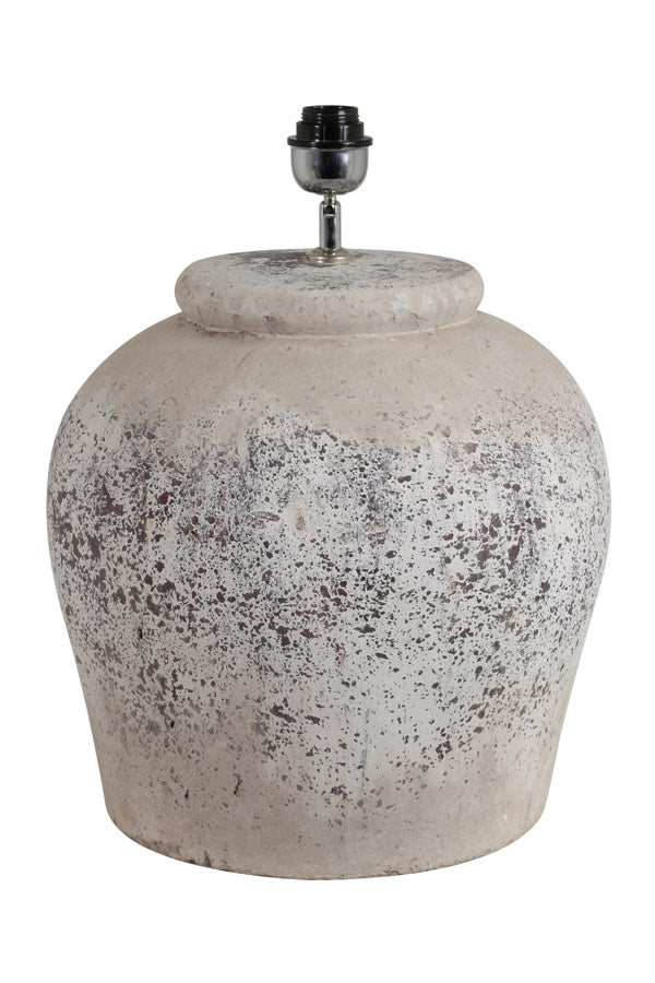 Etna Antique Grey Ceramic Table Lamp Base 50cm
